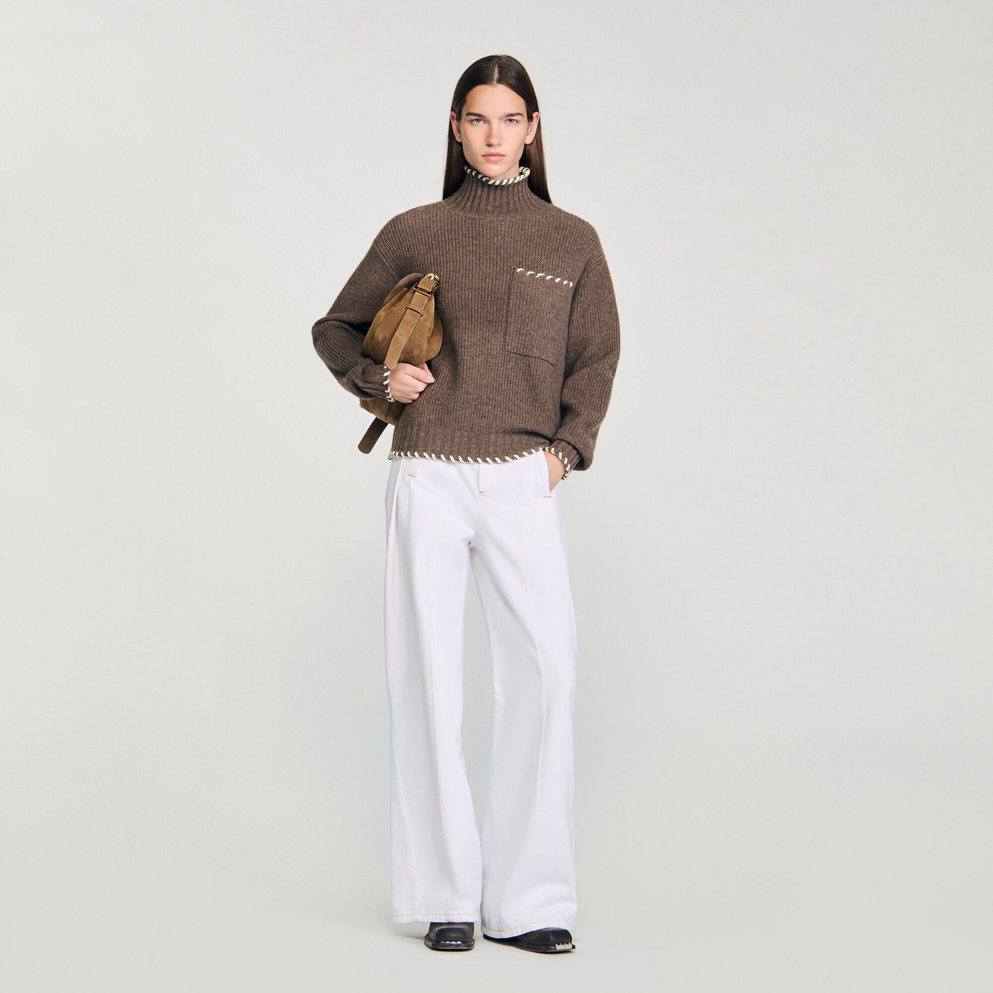 Oversized Rollkragenpullover