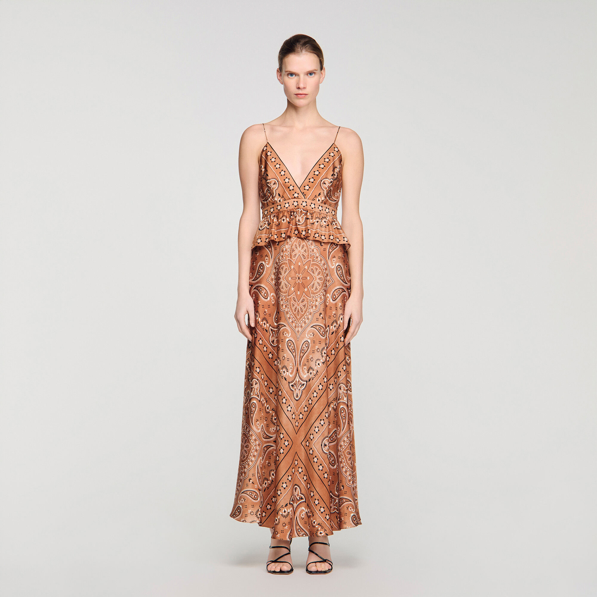 Maxikleid mit Bandana-Print