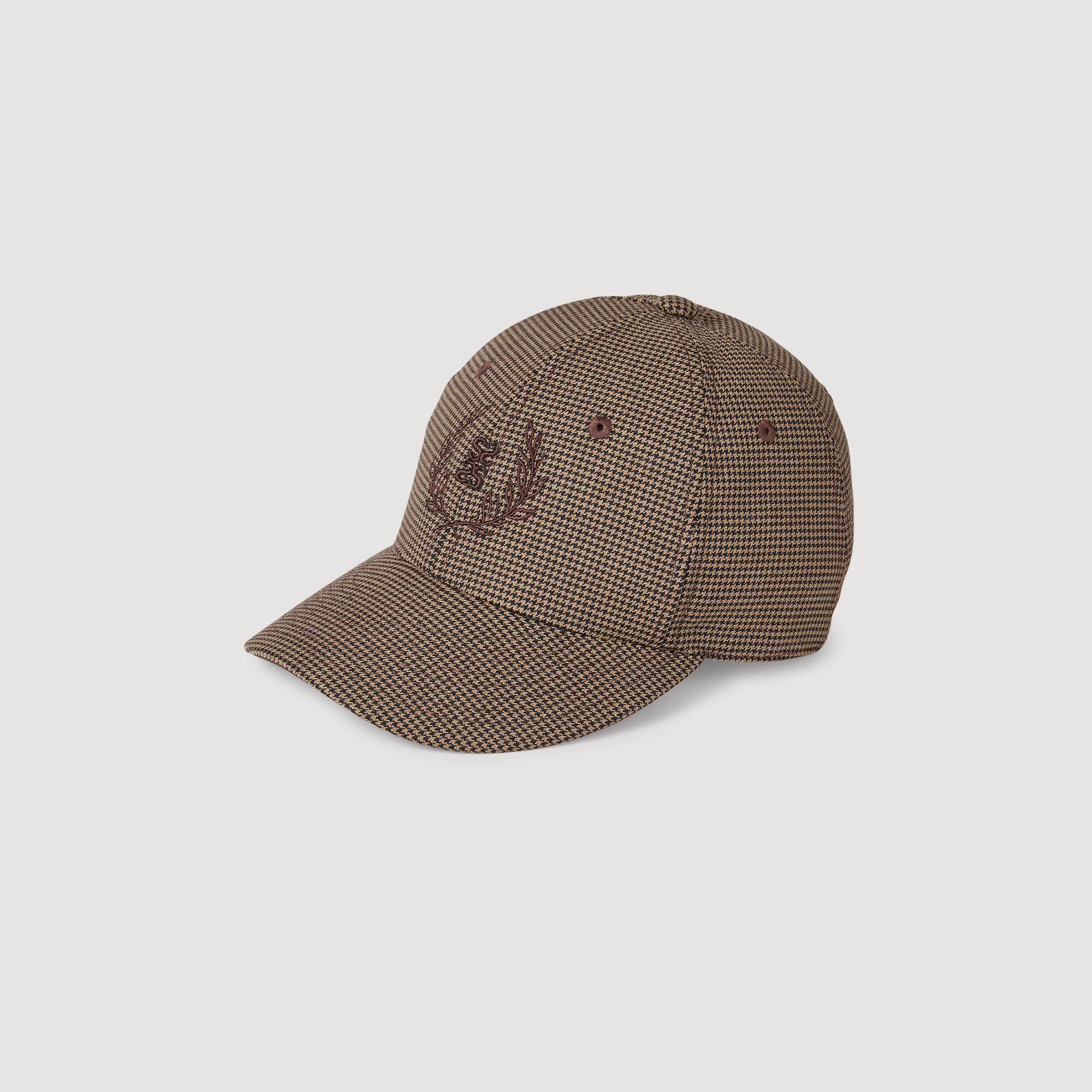 Hut mit Houndstooth-Muster