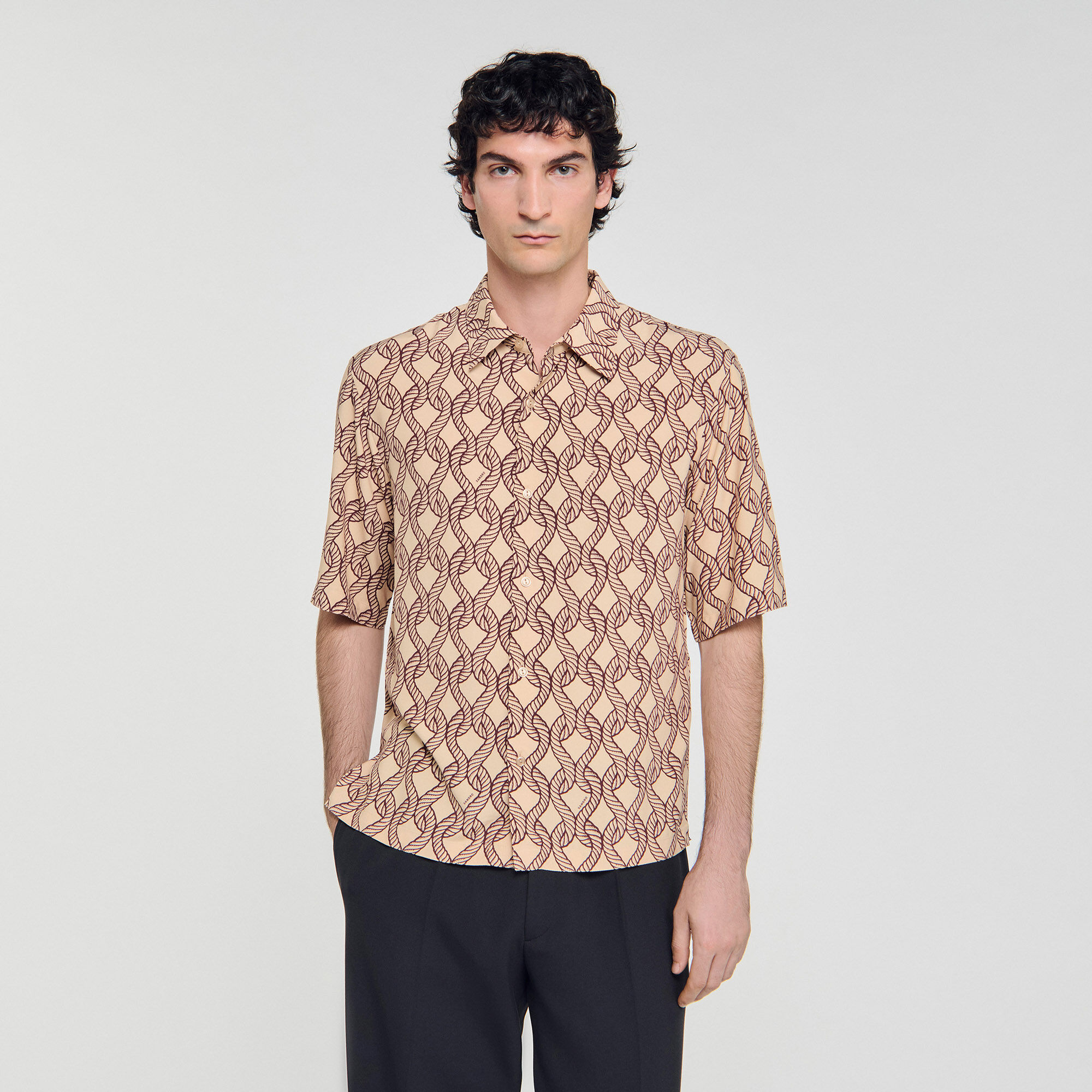 Shirt mit lockerer Passform und Seil-Print