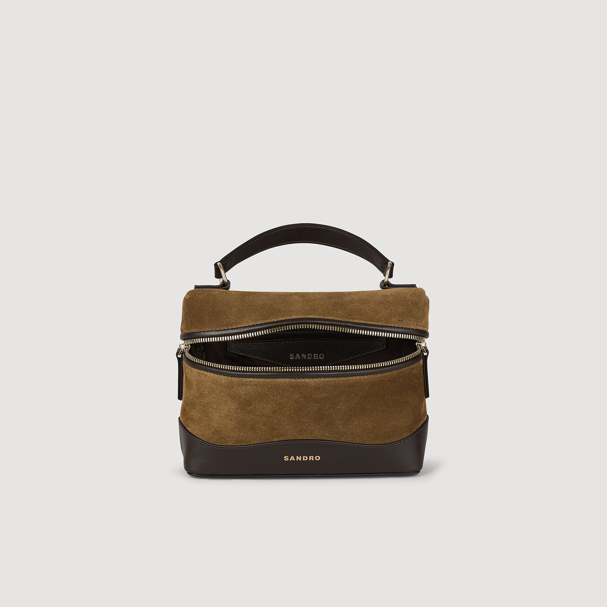 TANGOLINO Kosmetiktasche aus Leder und Wildleder