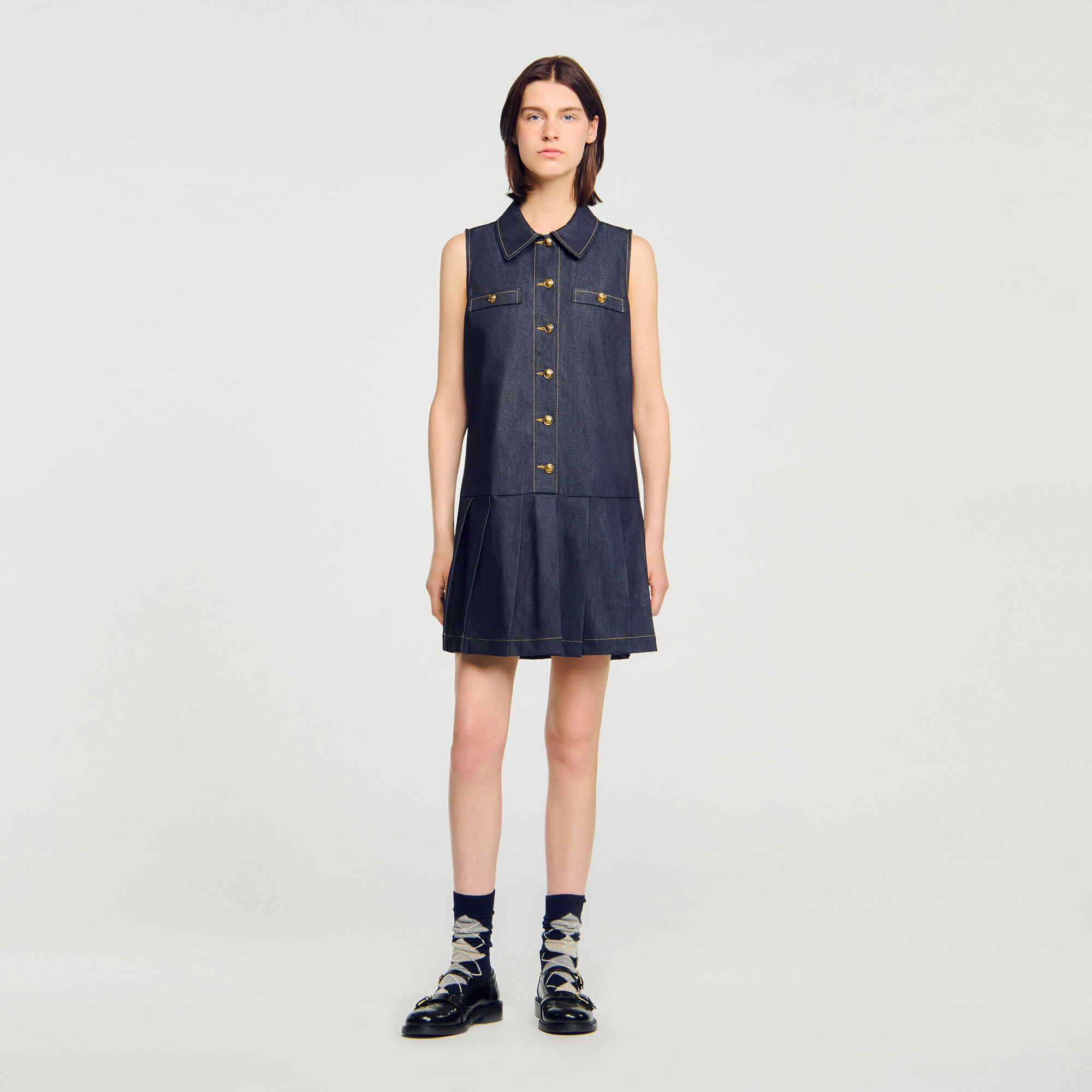 Minikleid aus Denim