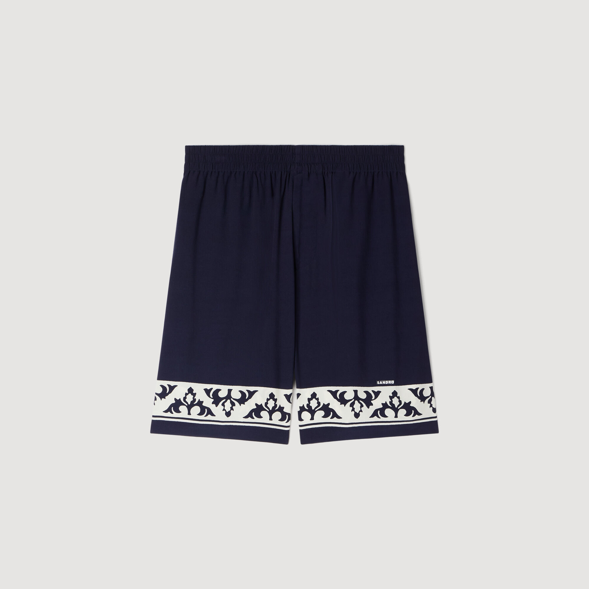 Kontrastmuster weite Shorts