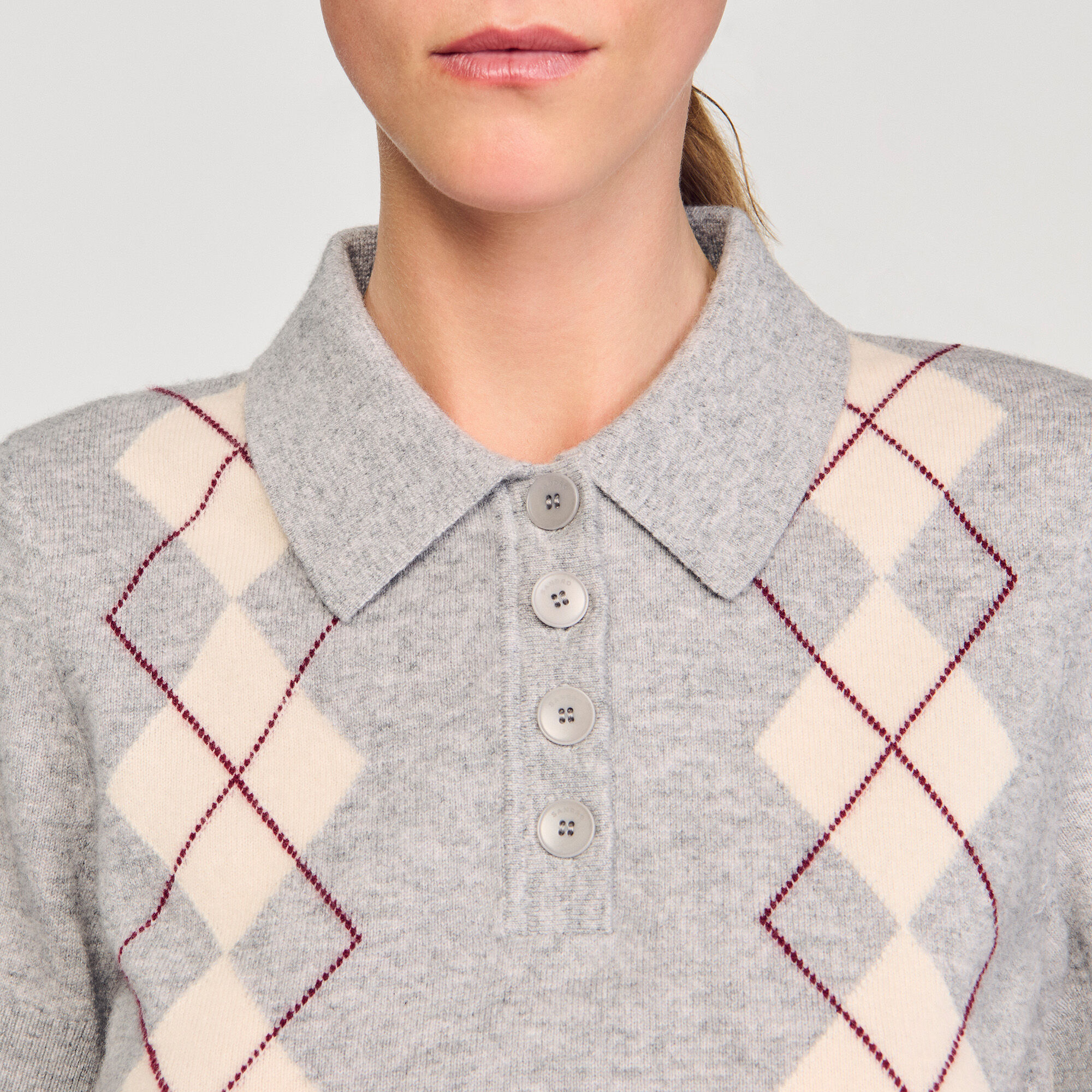 Argyle-Polosweater