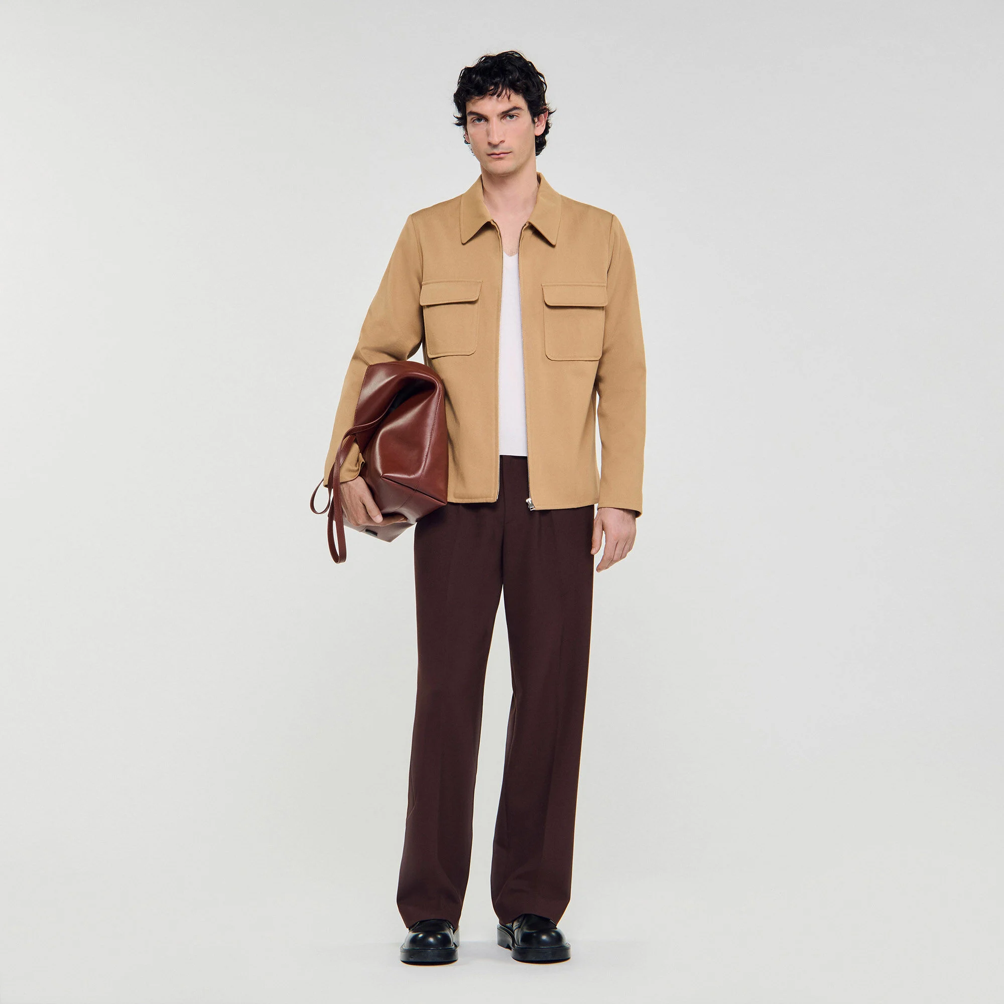 Reißverschluss-Steppjacke mit Taschen