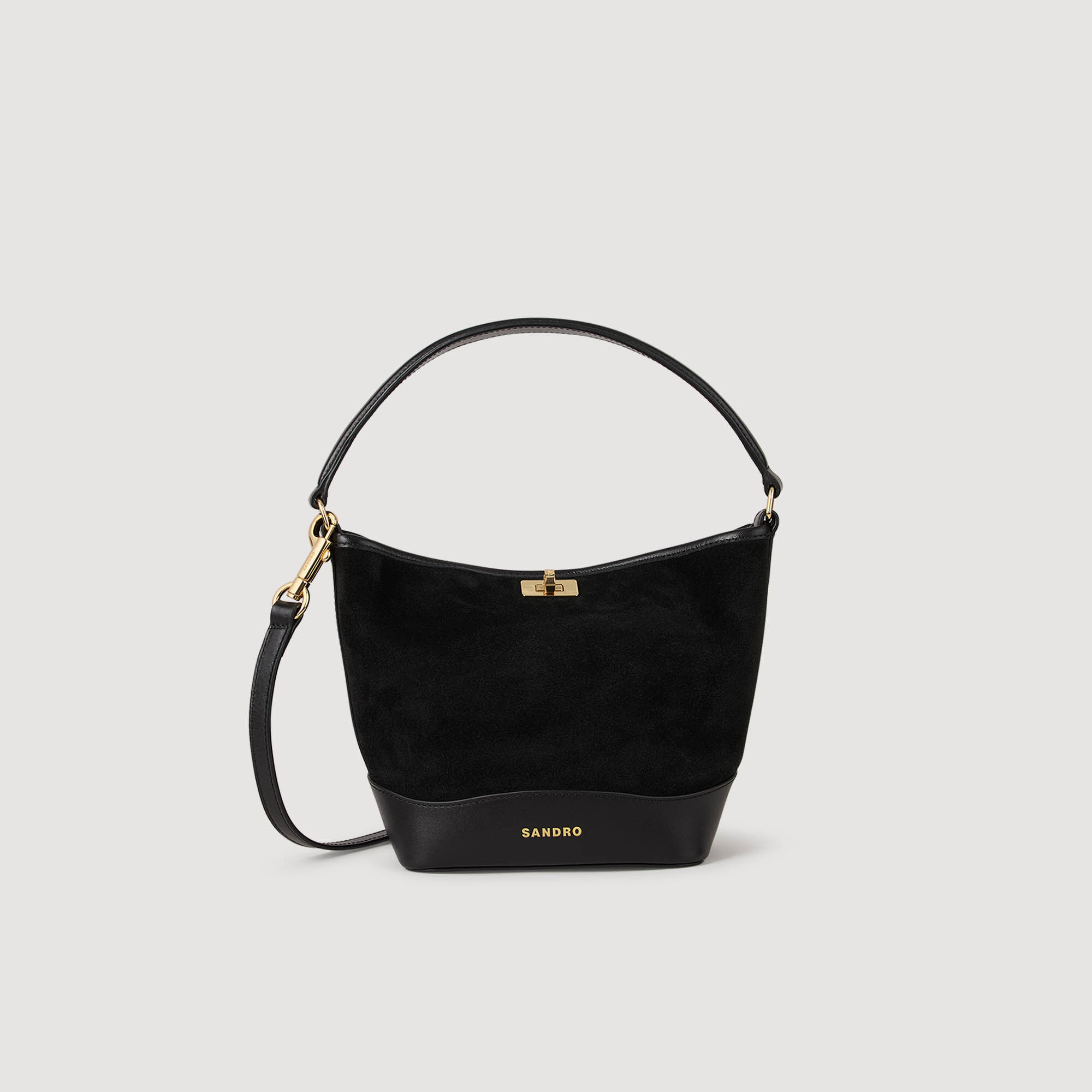 TANGOSO Mini-Ledertasche aus Wildleder und Leder