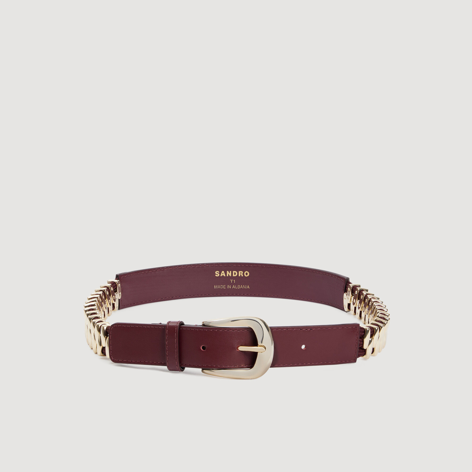 Leder- und Metallgurt