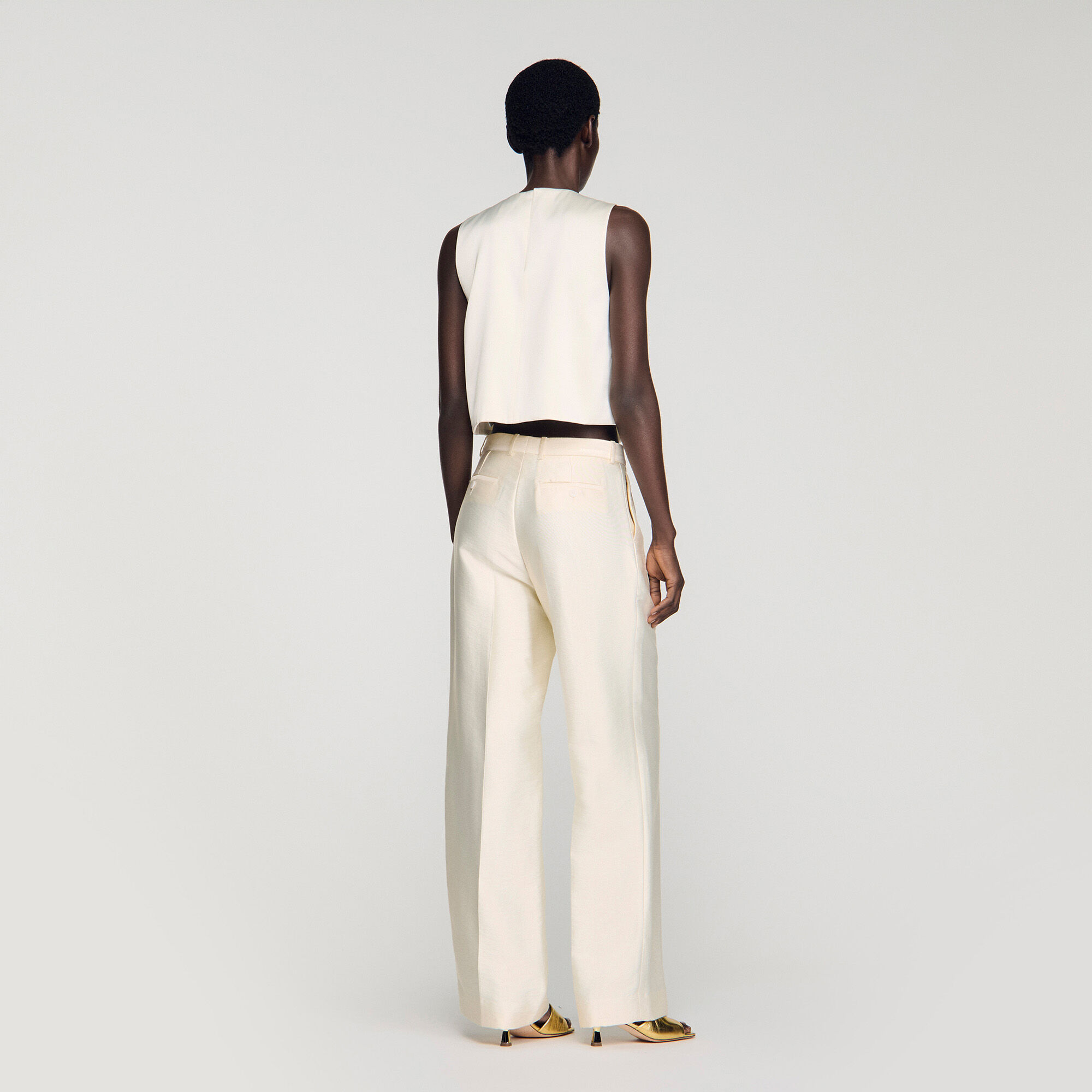 Satinschleife Crop-Top