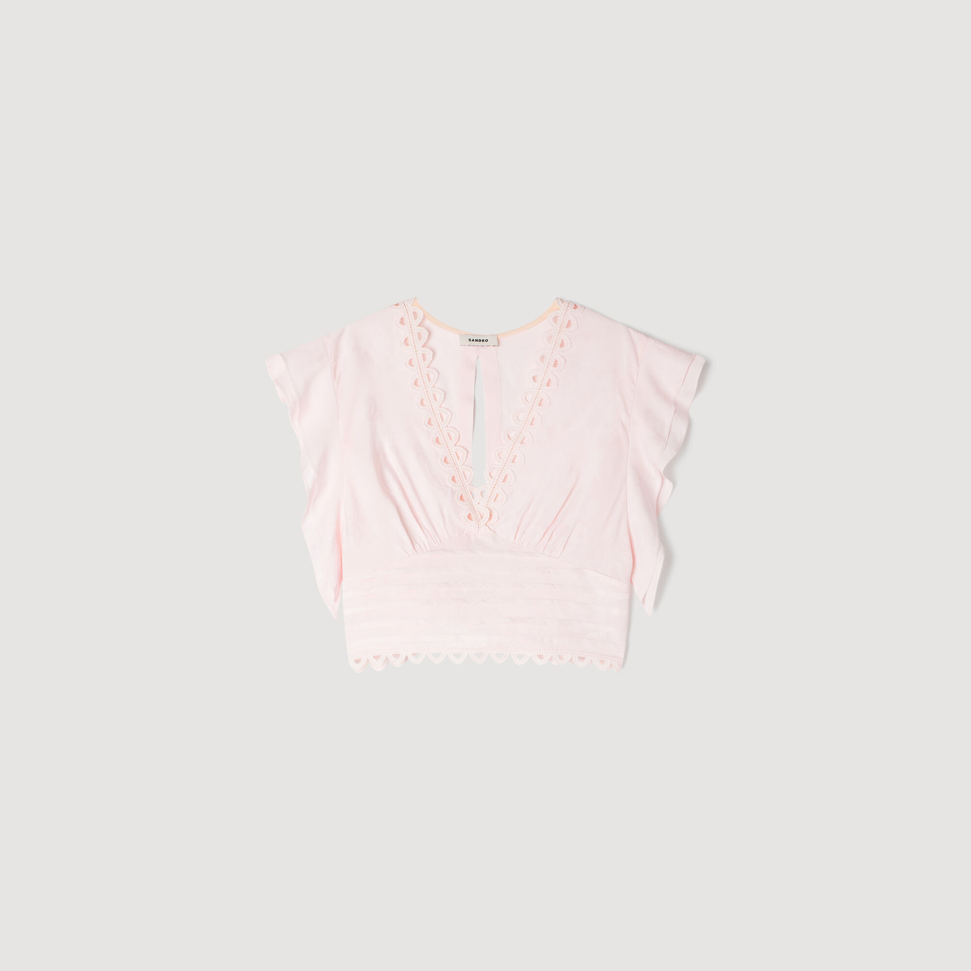 Blumiger Jacquard-Top