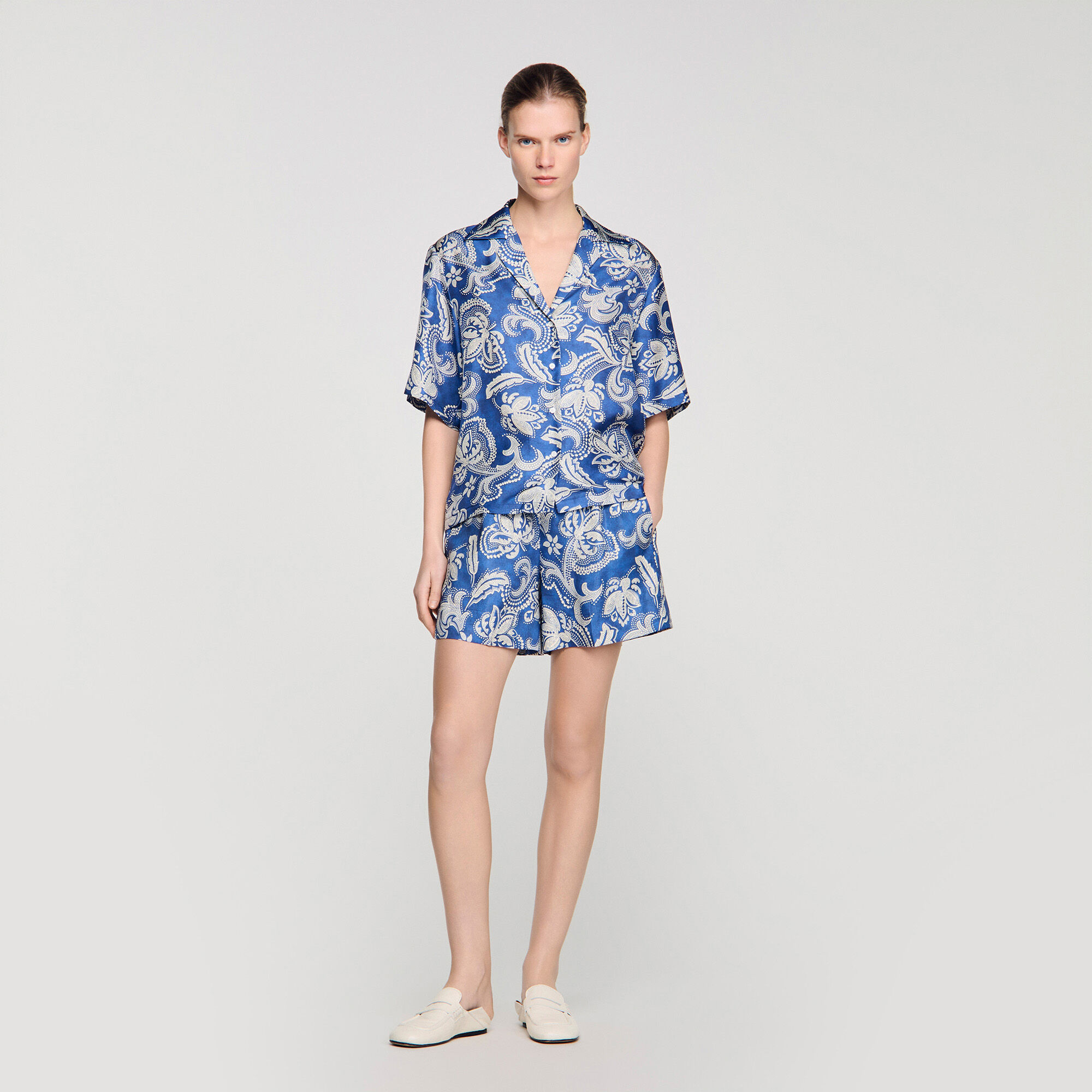 Blumenprint-Shorts