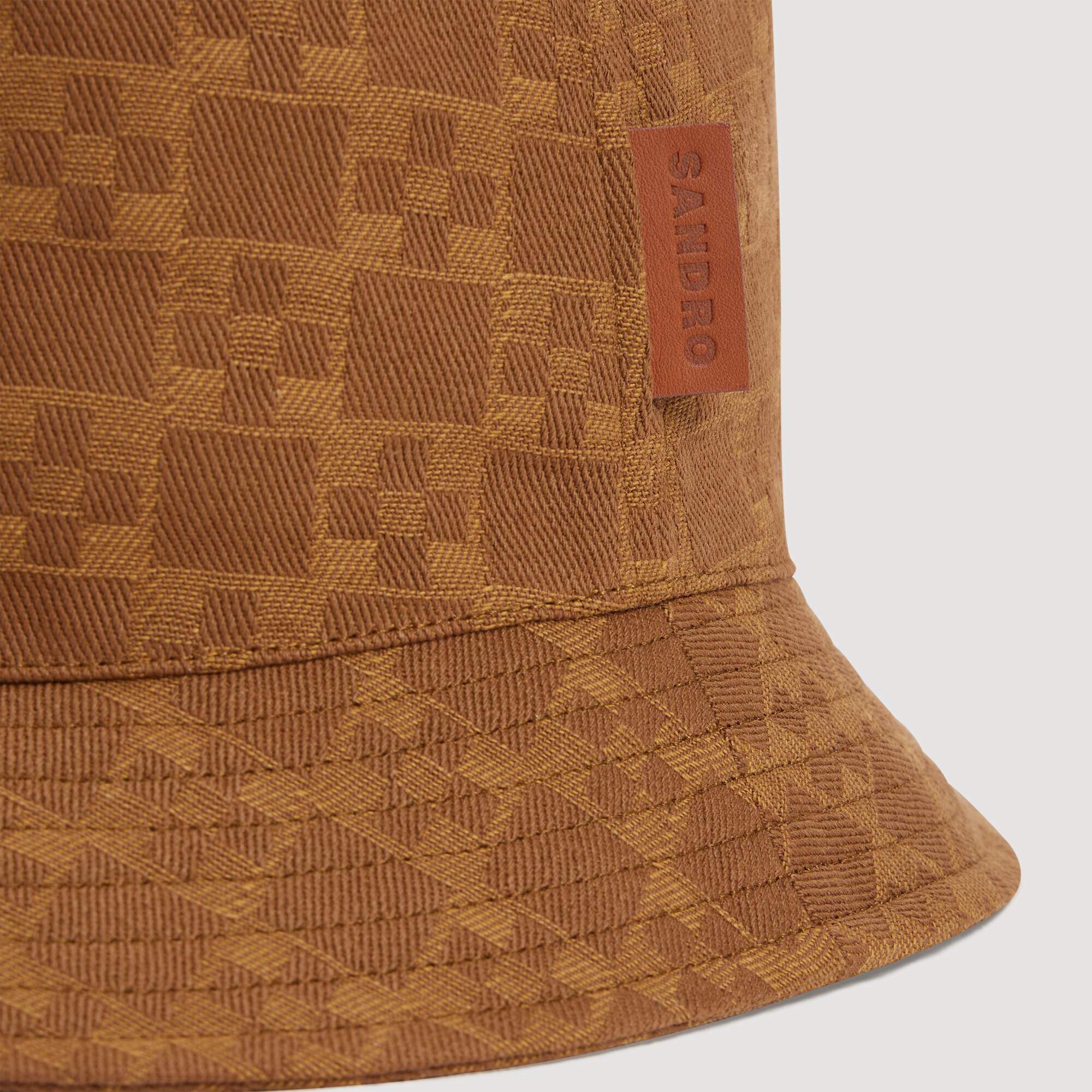 Denim-Buckethut mit Patch