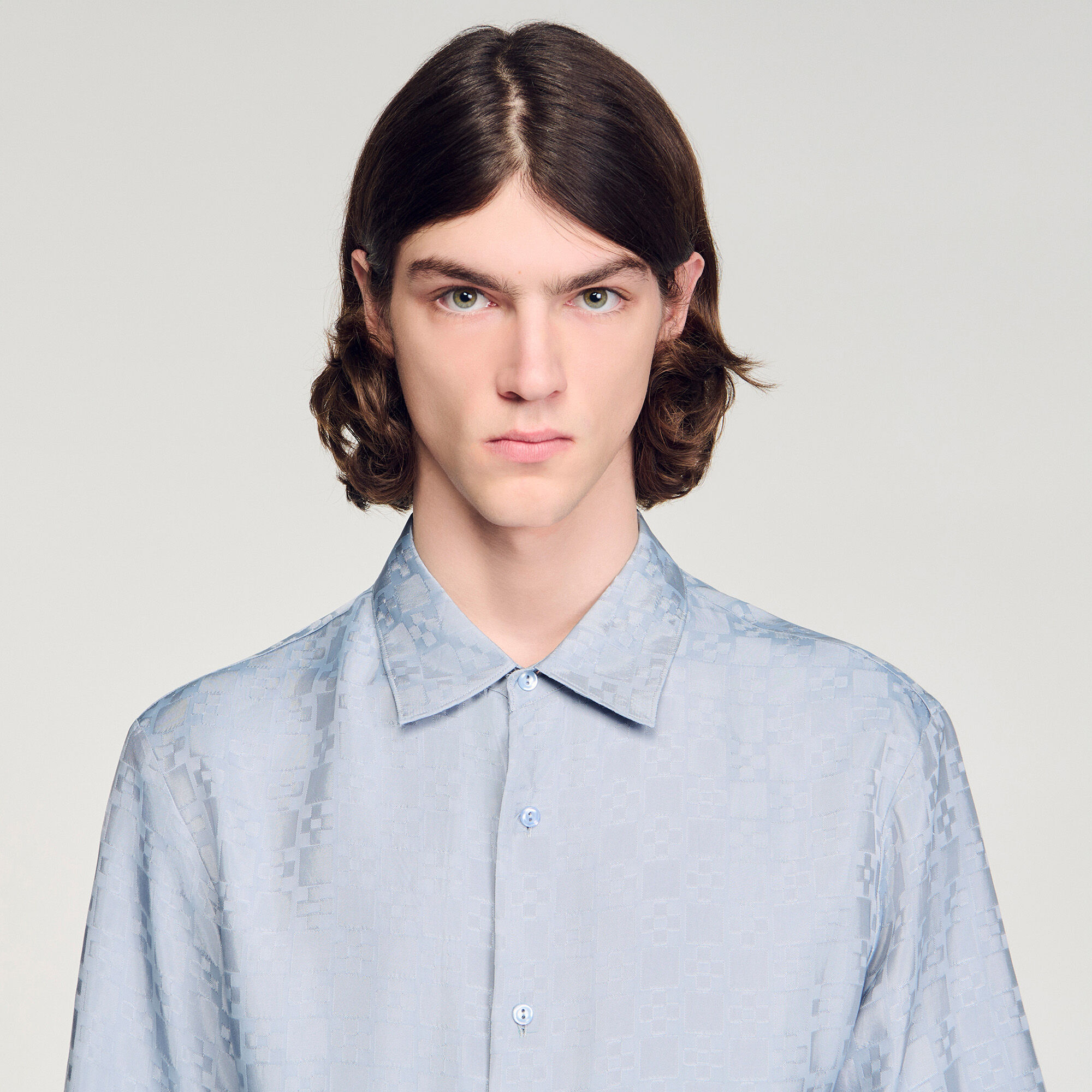 Square Cross Loose-Fit Hemd