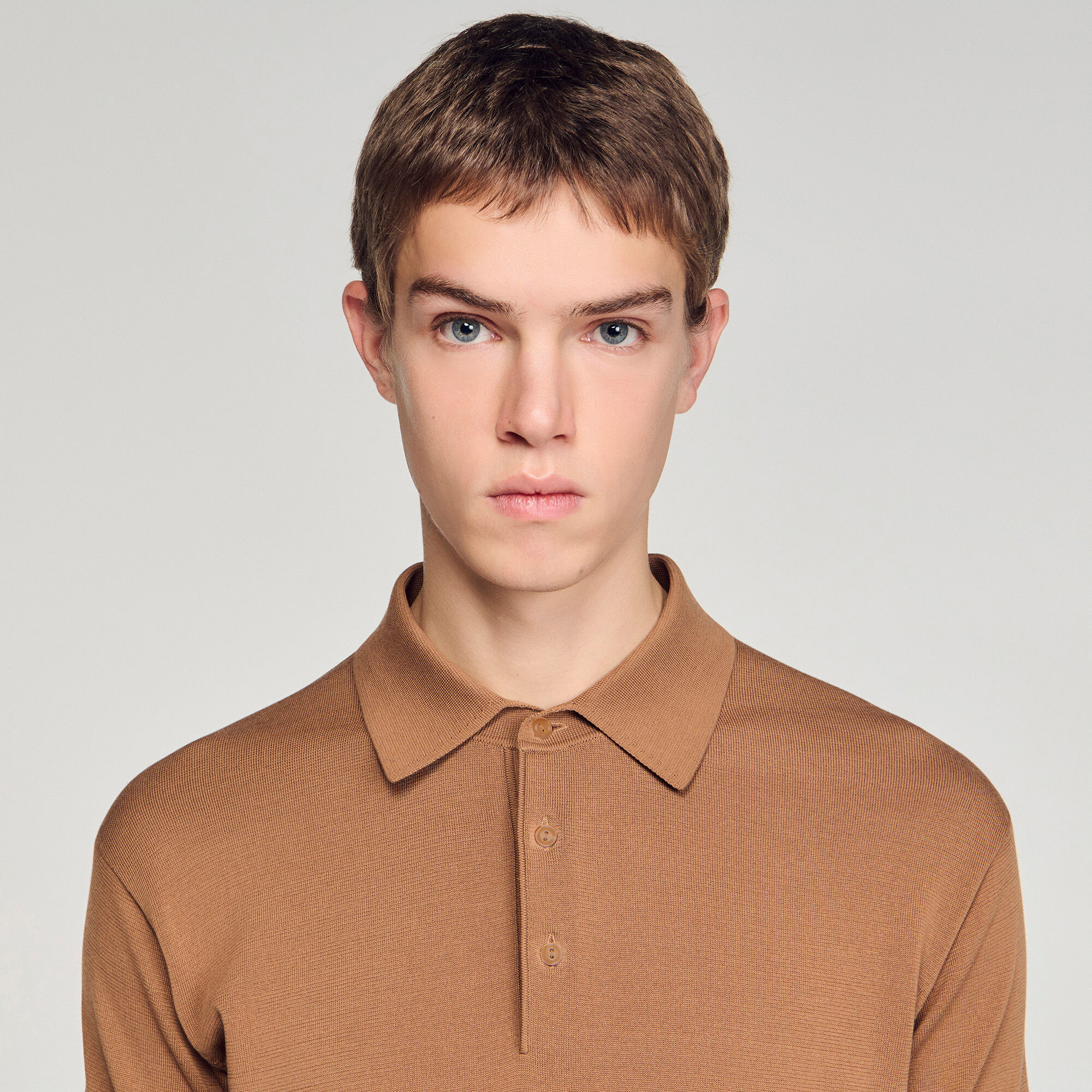 Polo-Shirt aus Baumwolle und Seide