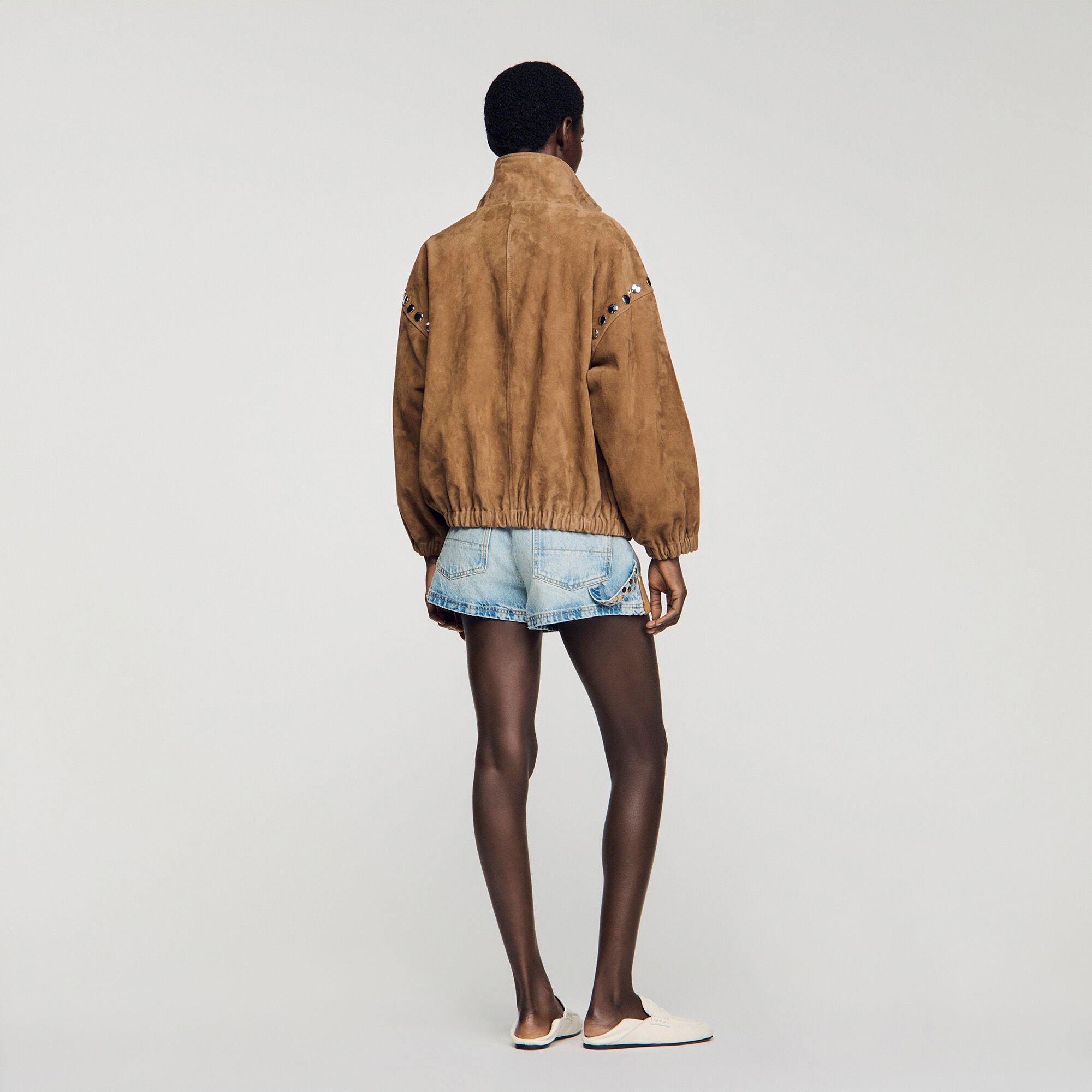 Studiertes Wildlederjacke