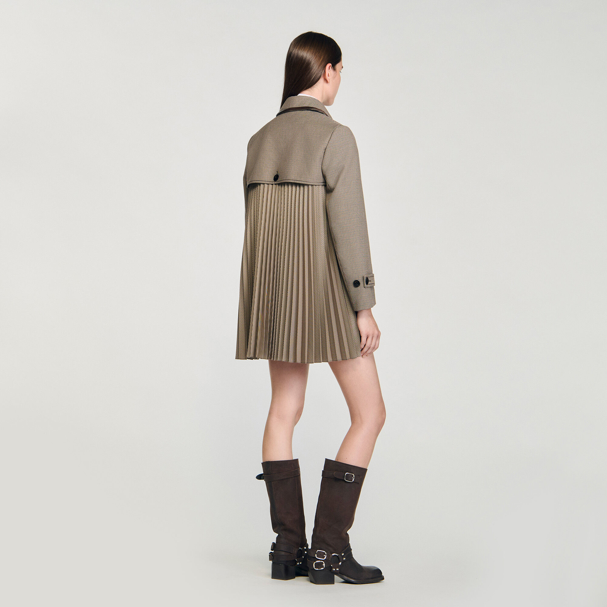 Houndstooth-Trenchcoat