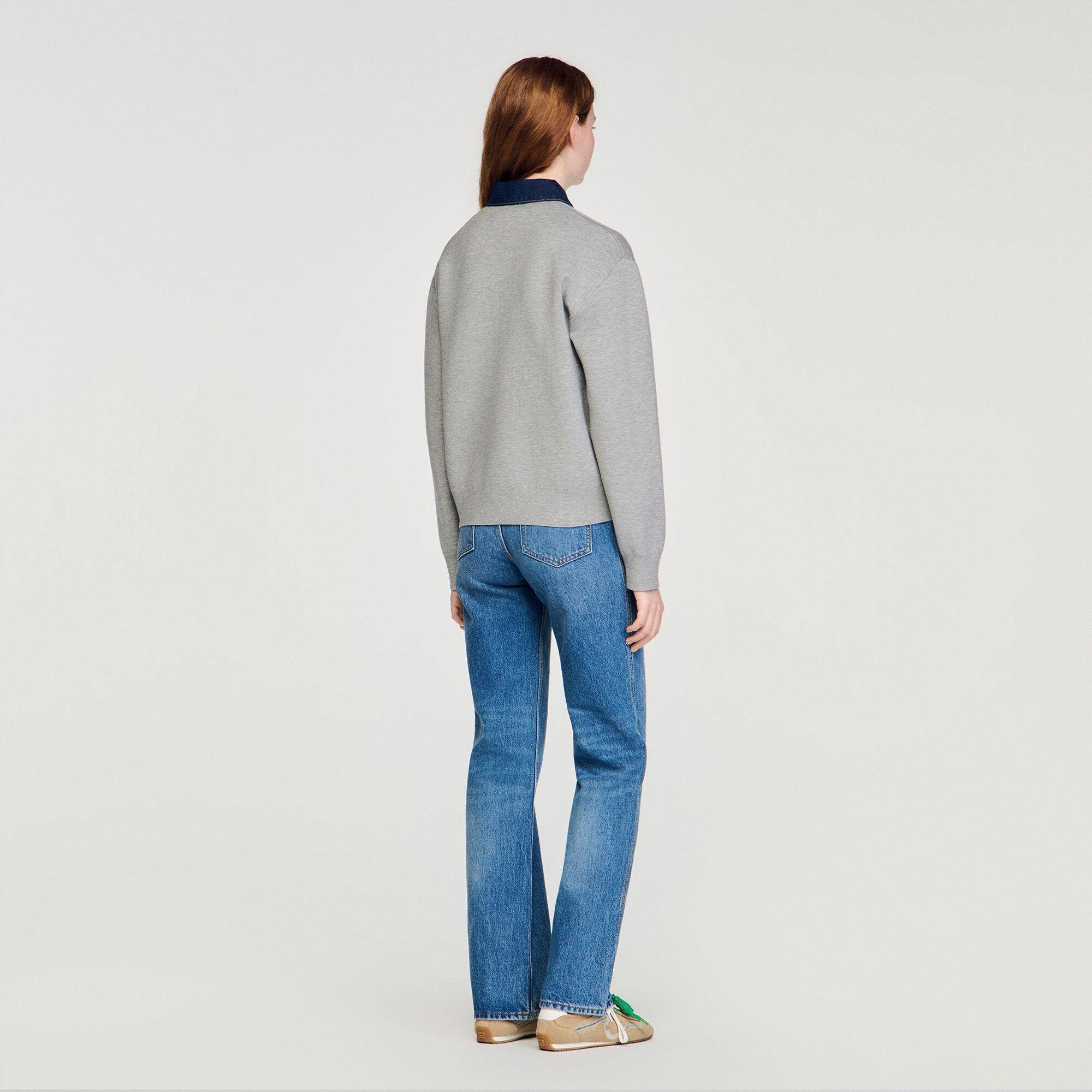 Pullover mit Jeanskragen