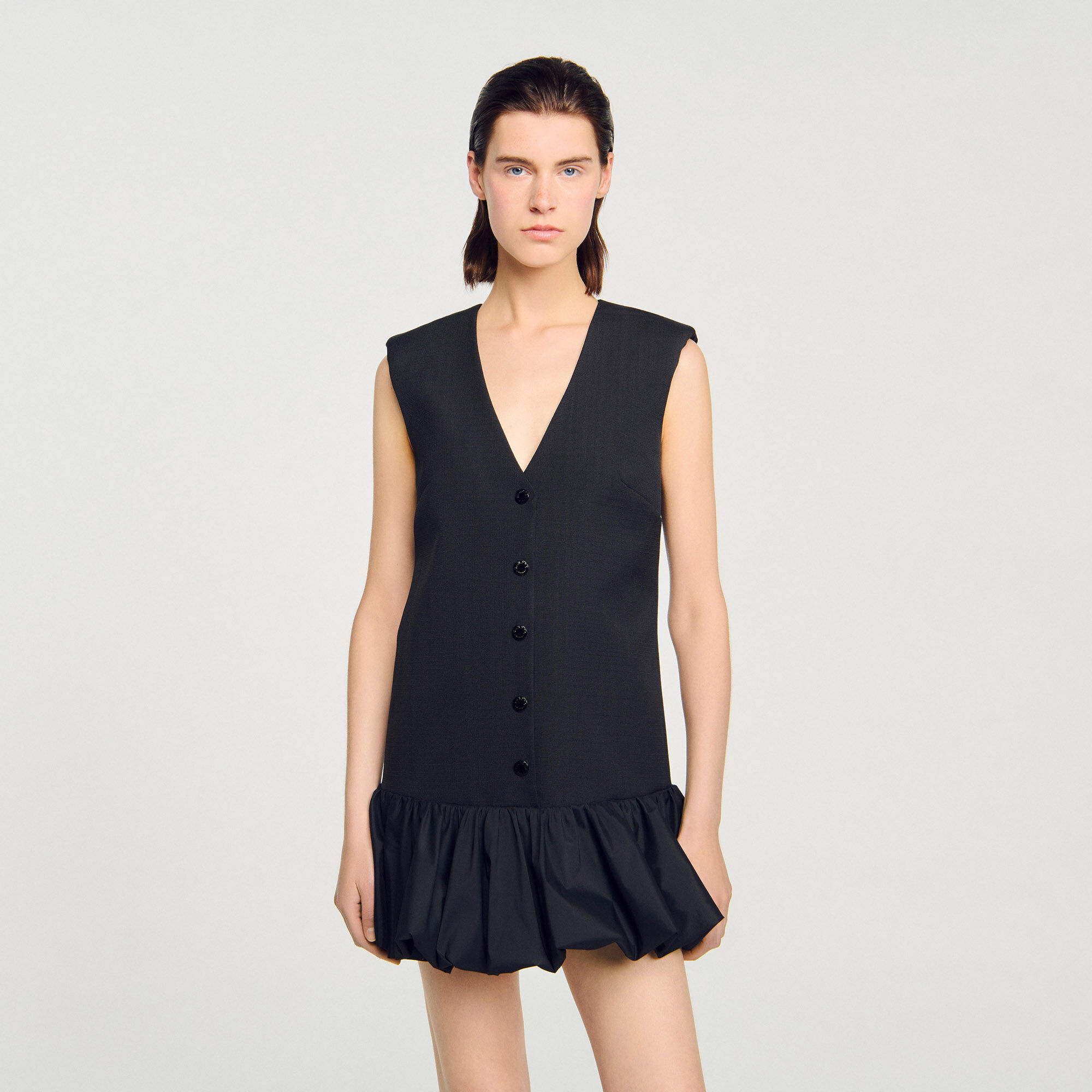 Minikleid mit Rüschen