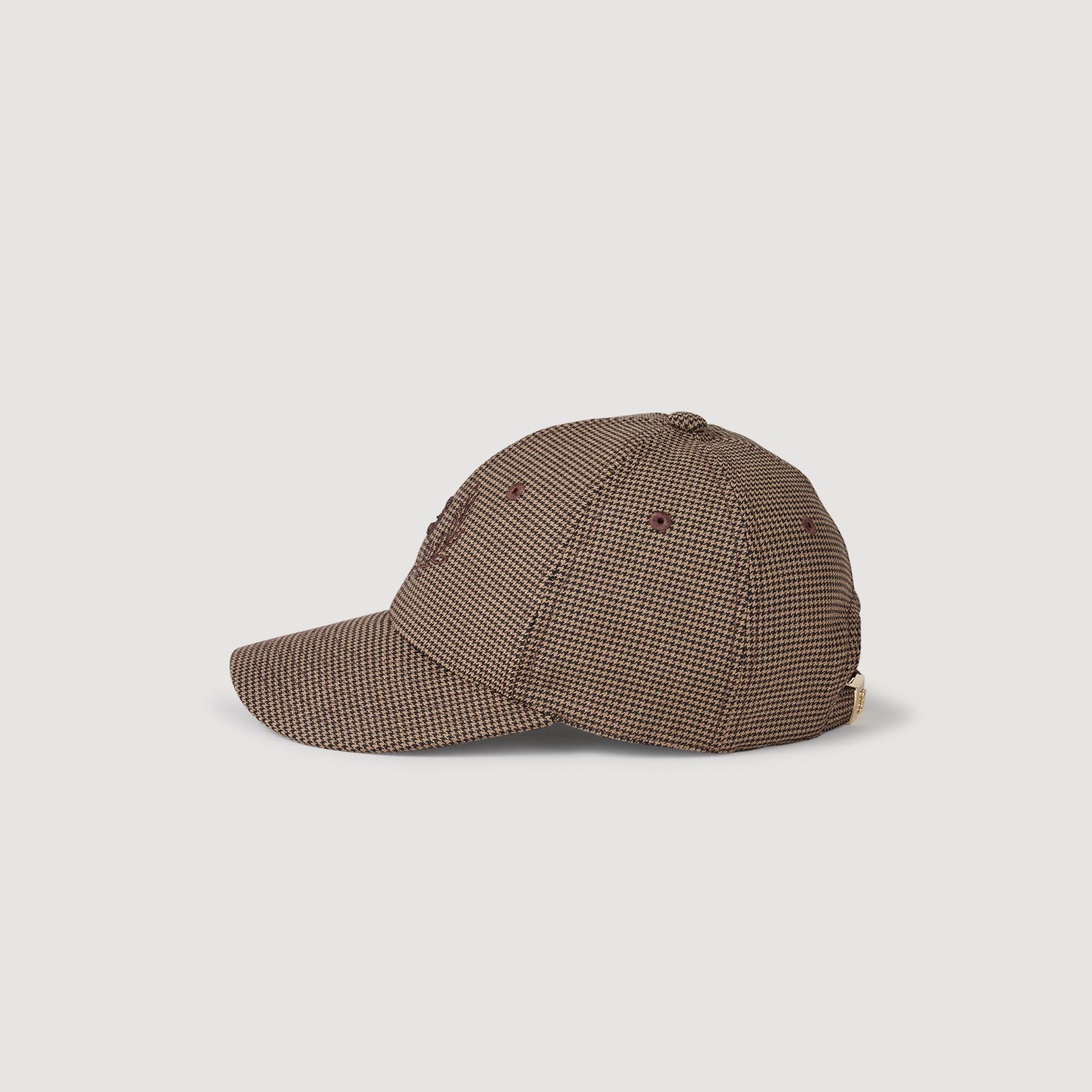Hut mit Houndstooth-Muster