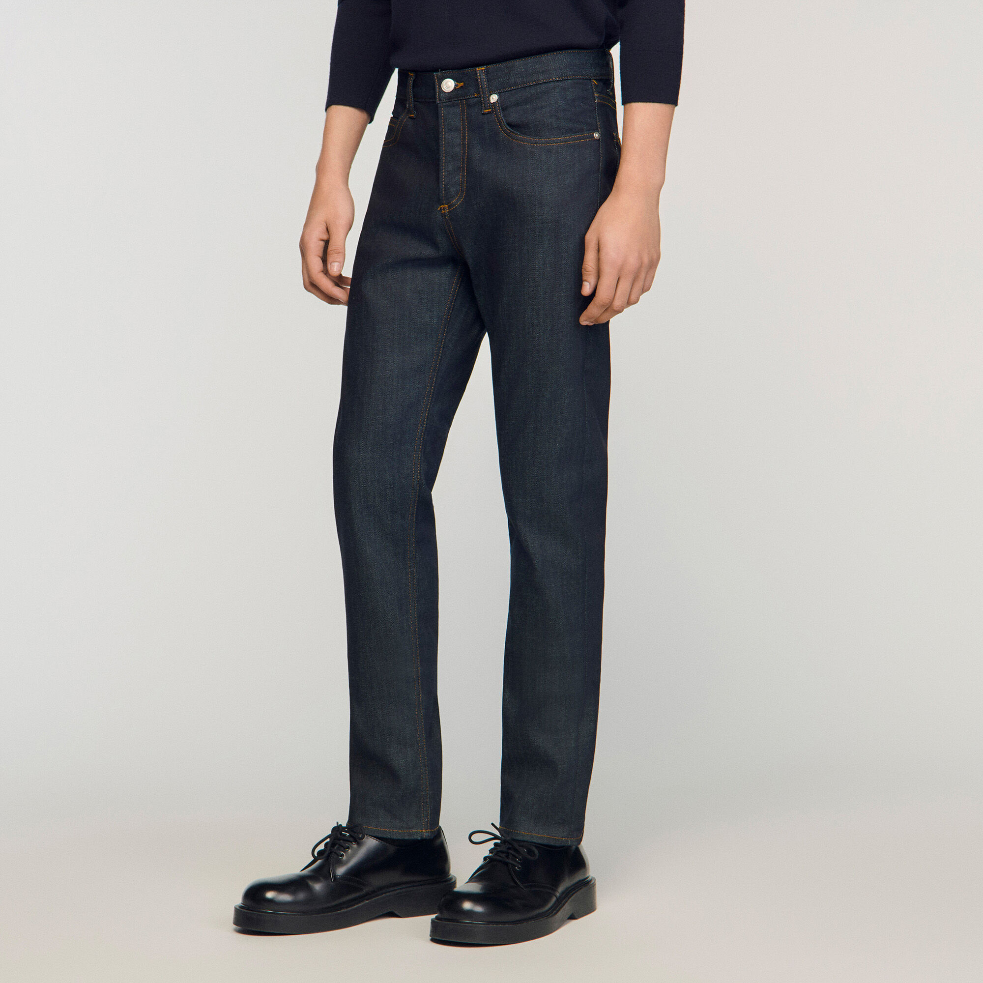 Rohes Slim-Fit-Jeans