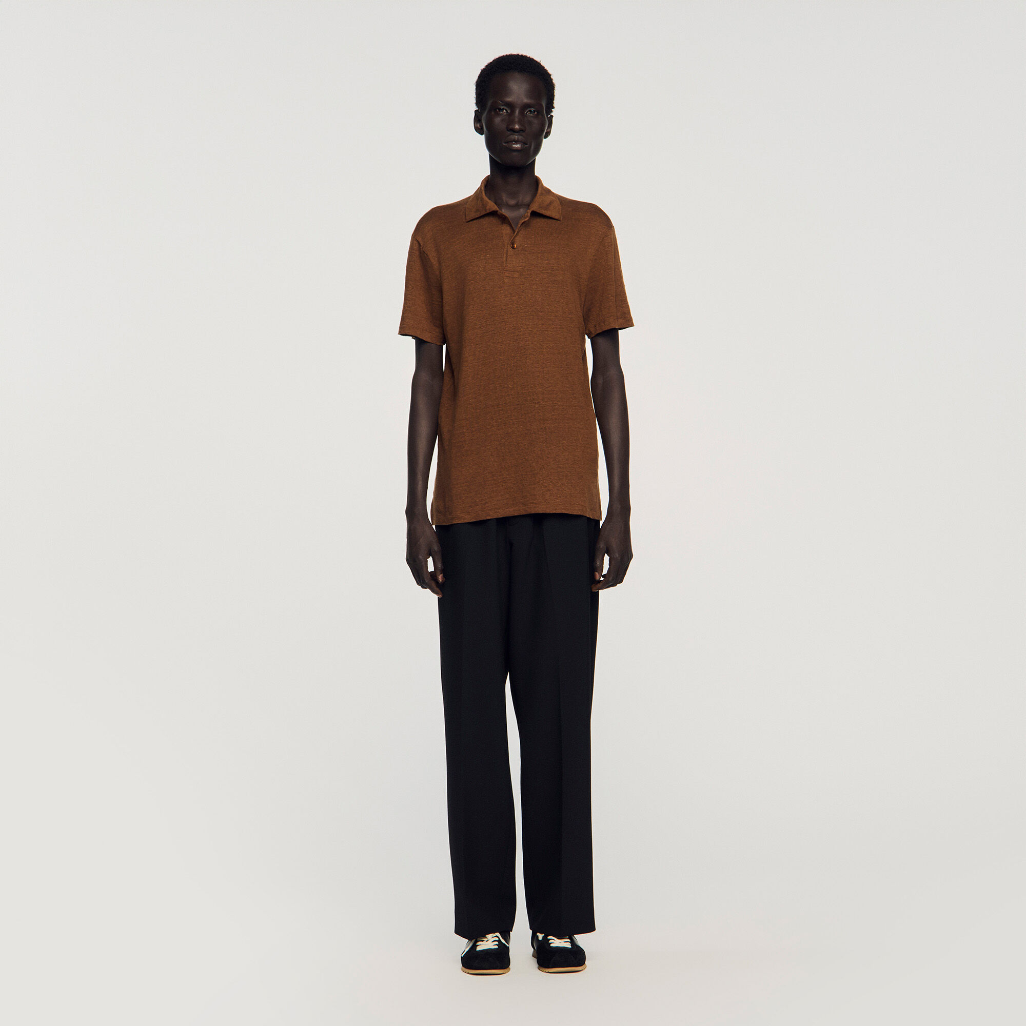 Linen-Poloshirt