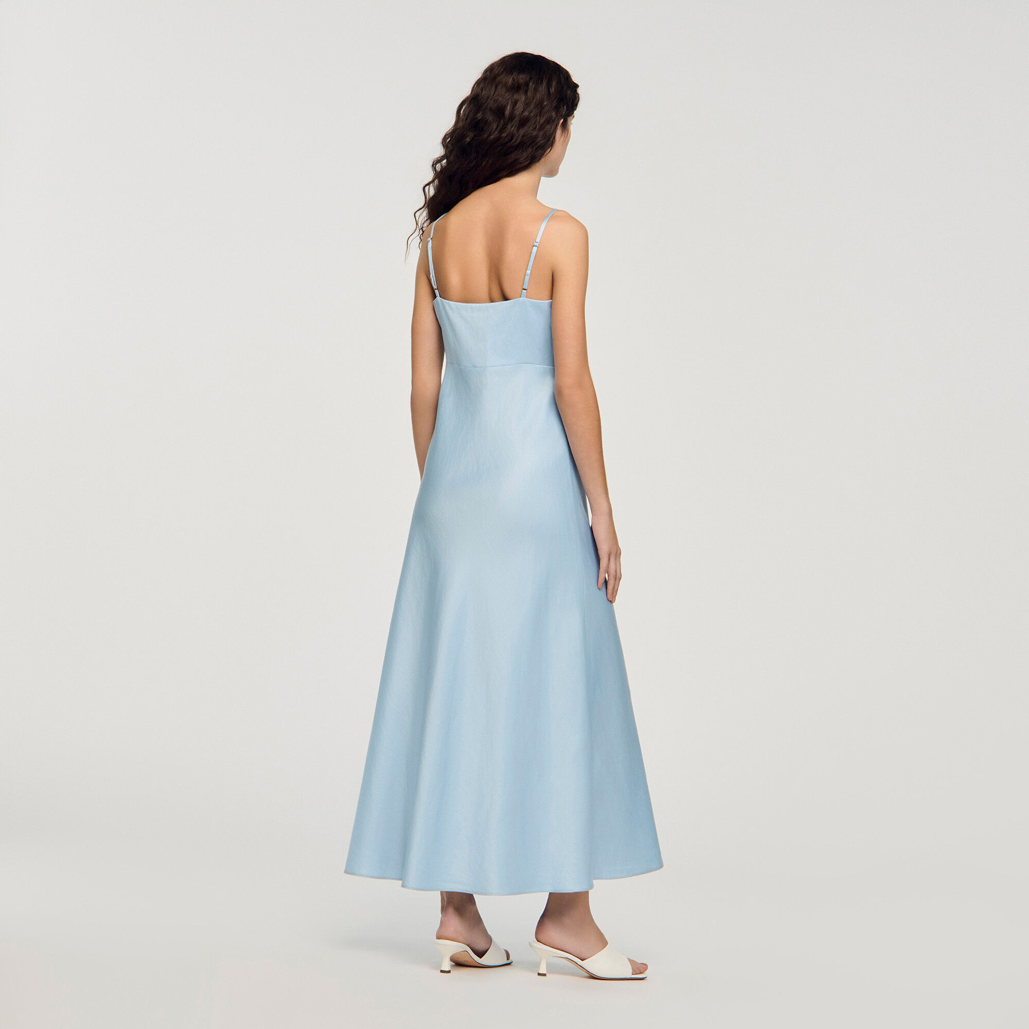 Maxikleid mit Satin-Optik