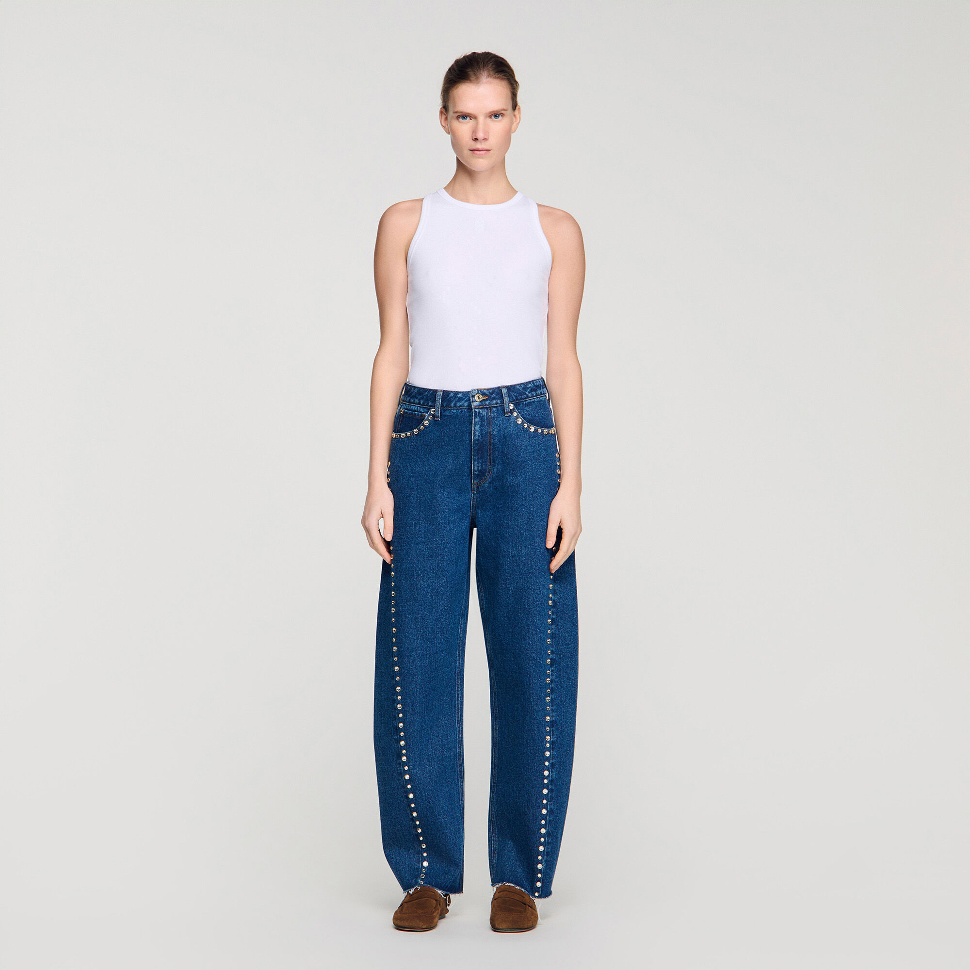 Glitzer-Bohnenjeans