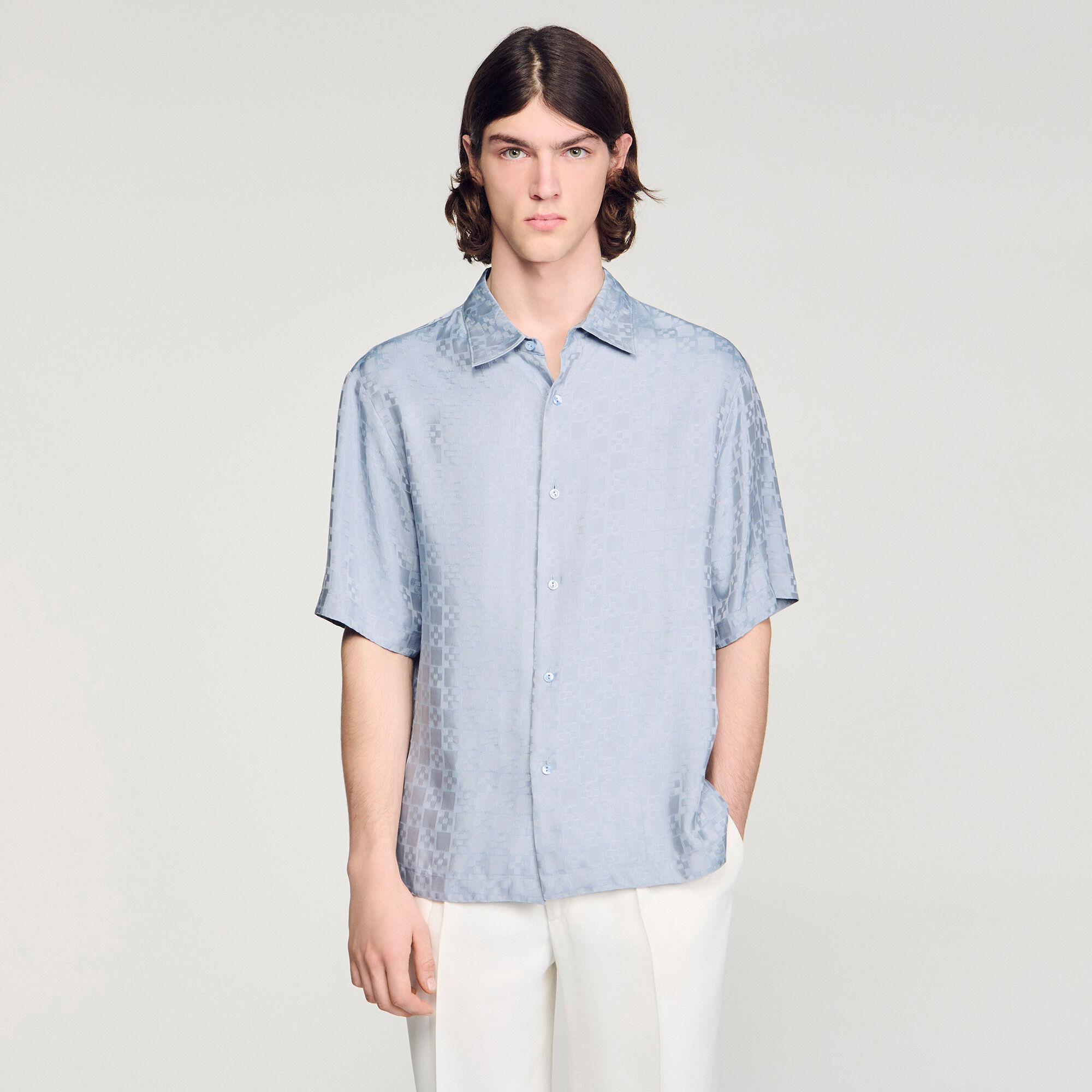 Square Cross Loose-Fit Hemd