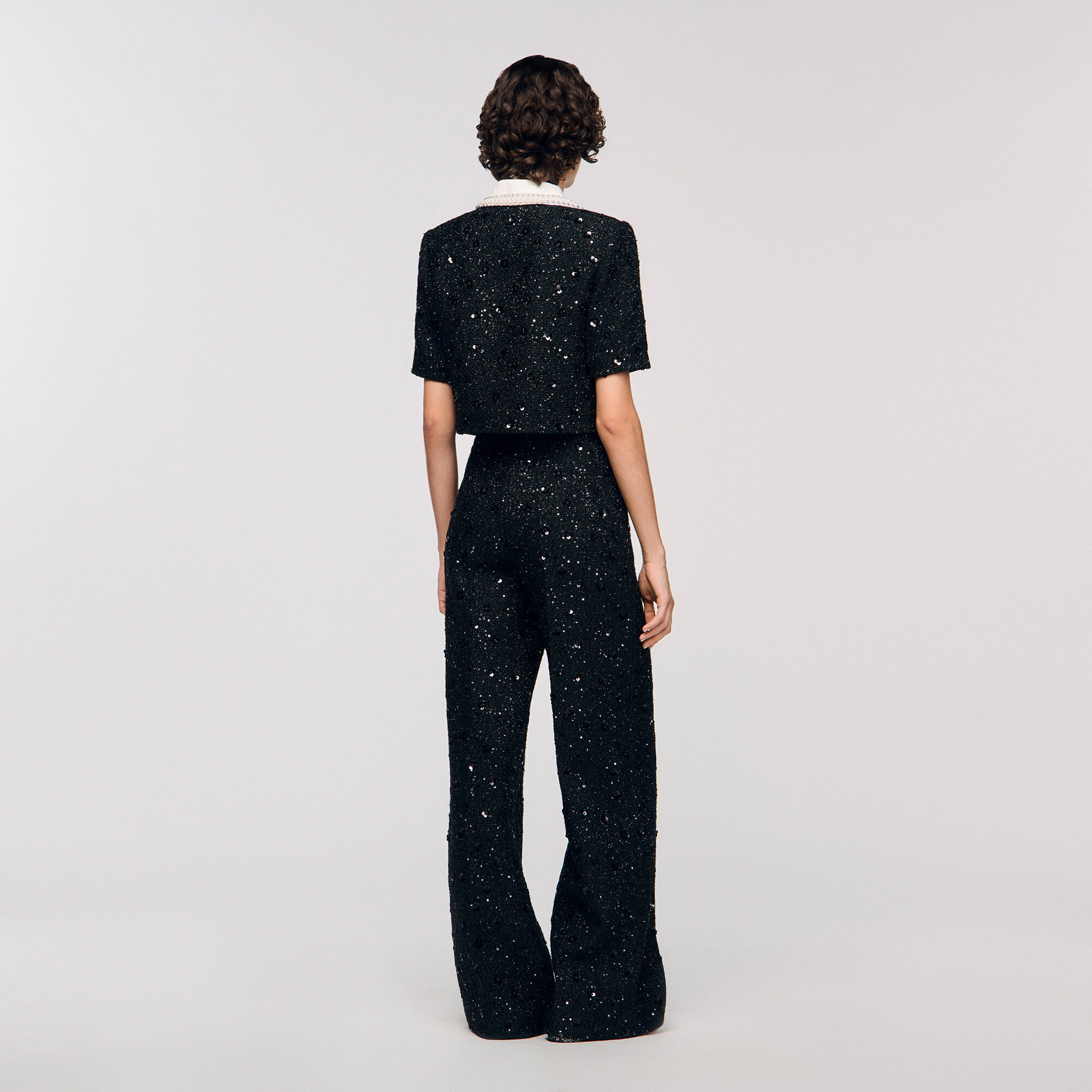 Glitzer-Tweed-Hose