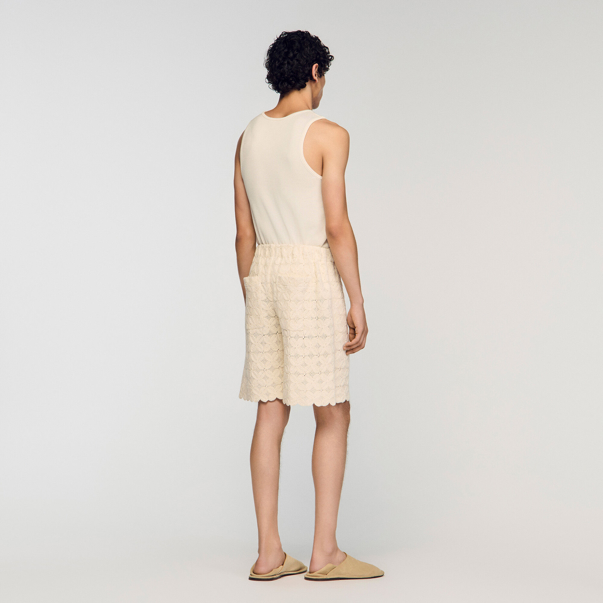 Broderie anglaise Baumworts short