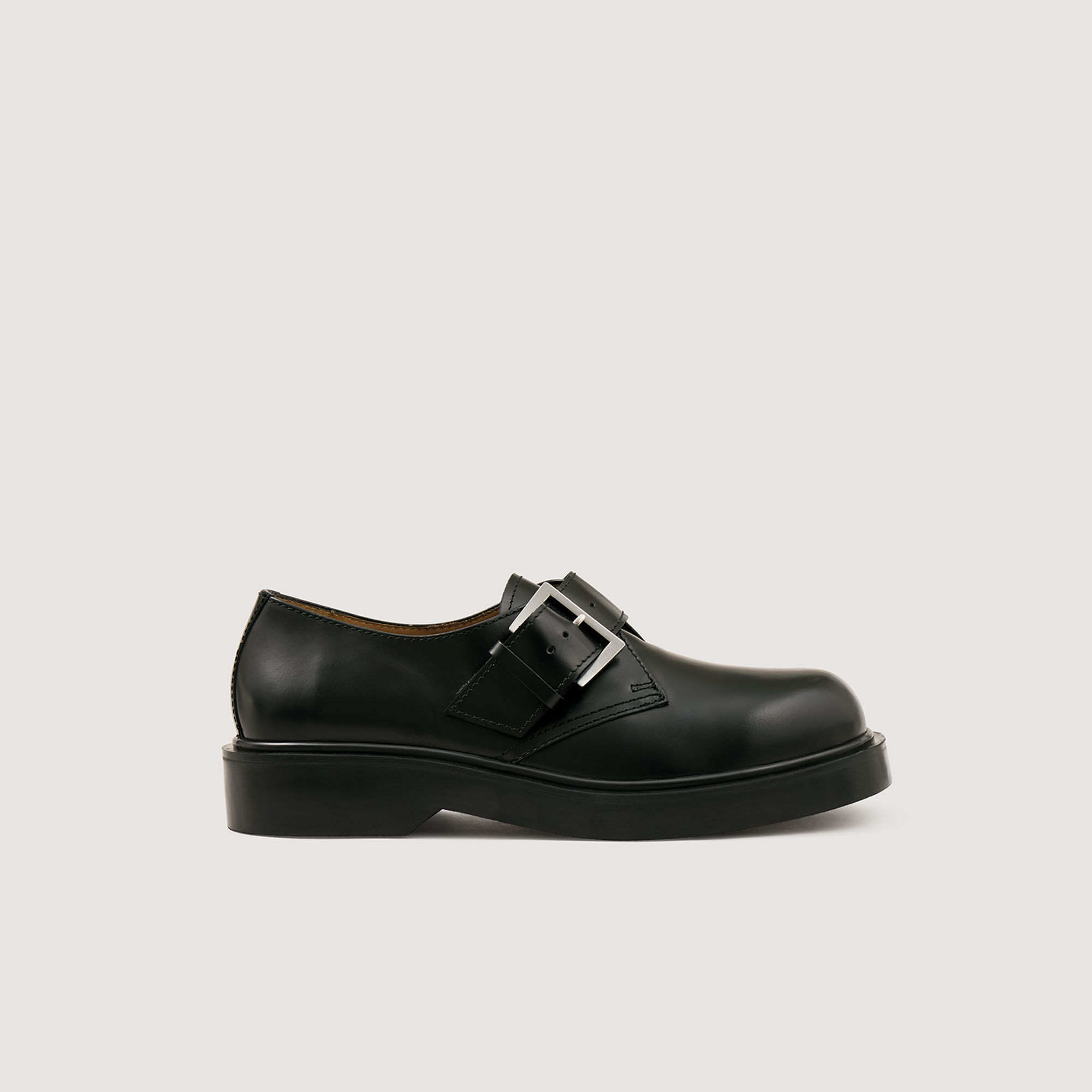 Glasierte Leder-Loafers
