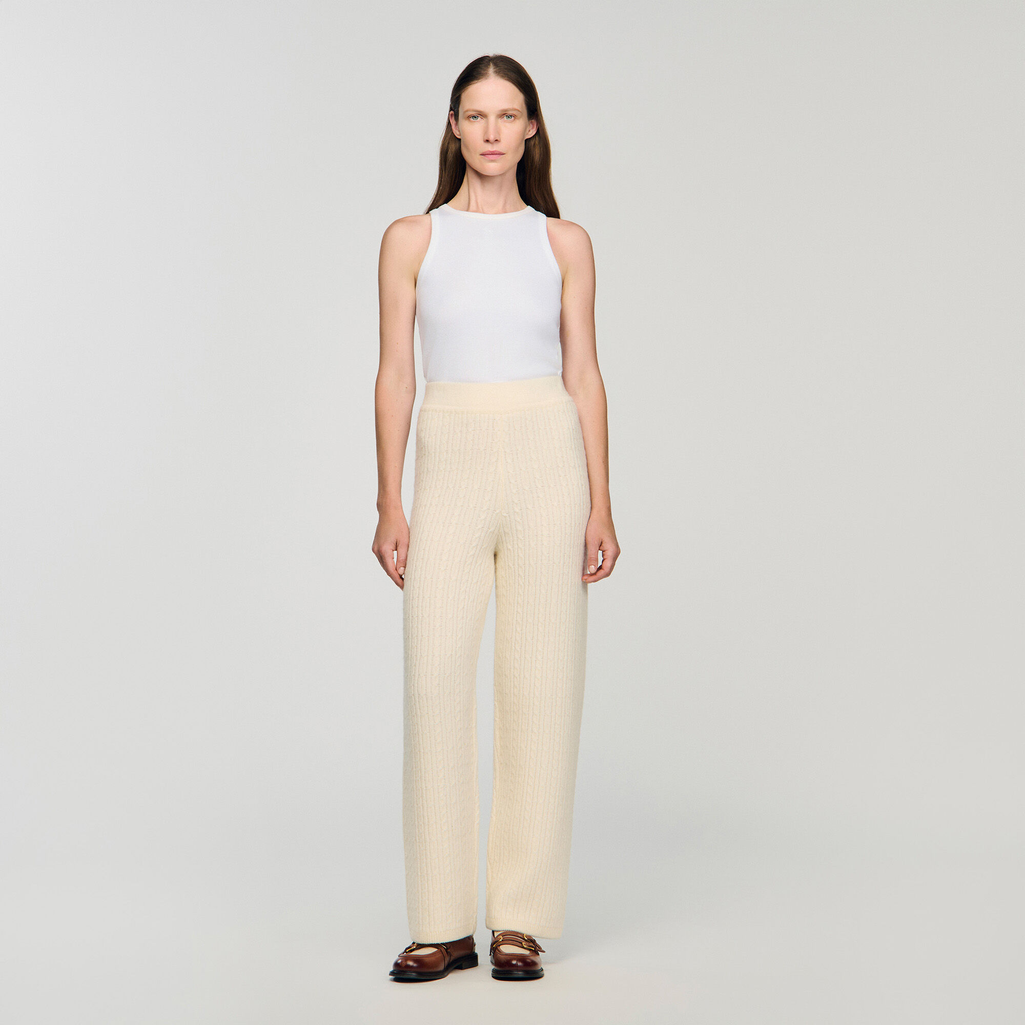 Strickhose mit gerader Beinform