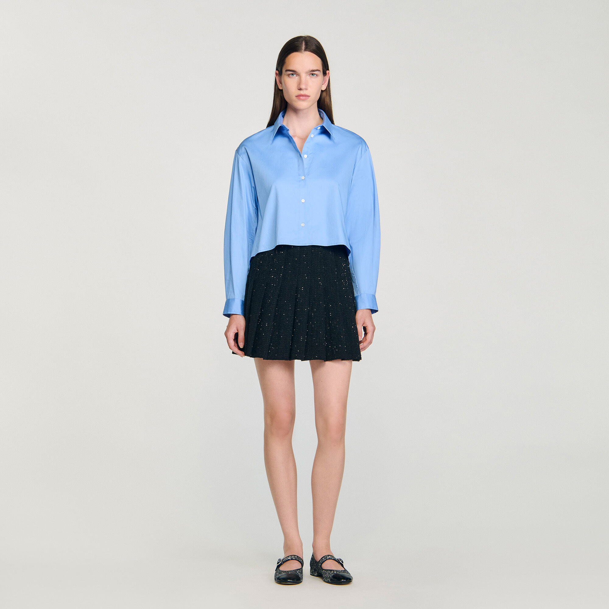 Verzierte Tweed-Minikleid