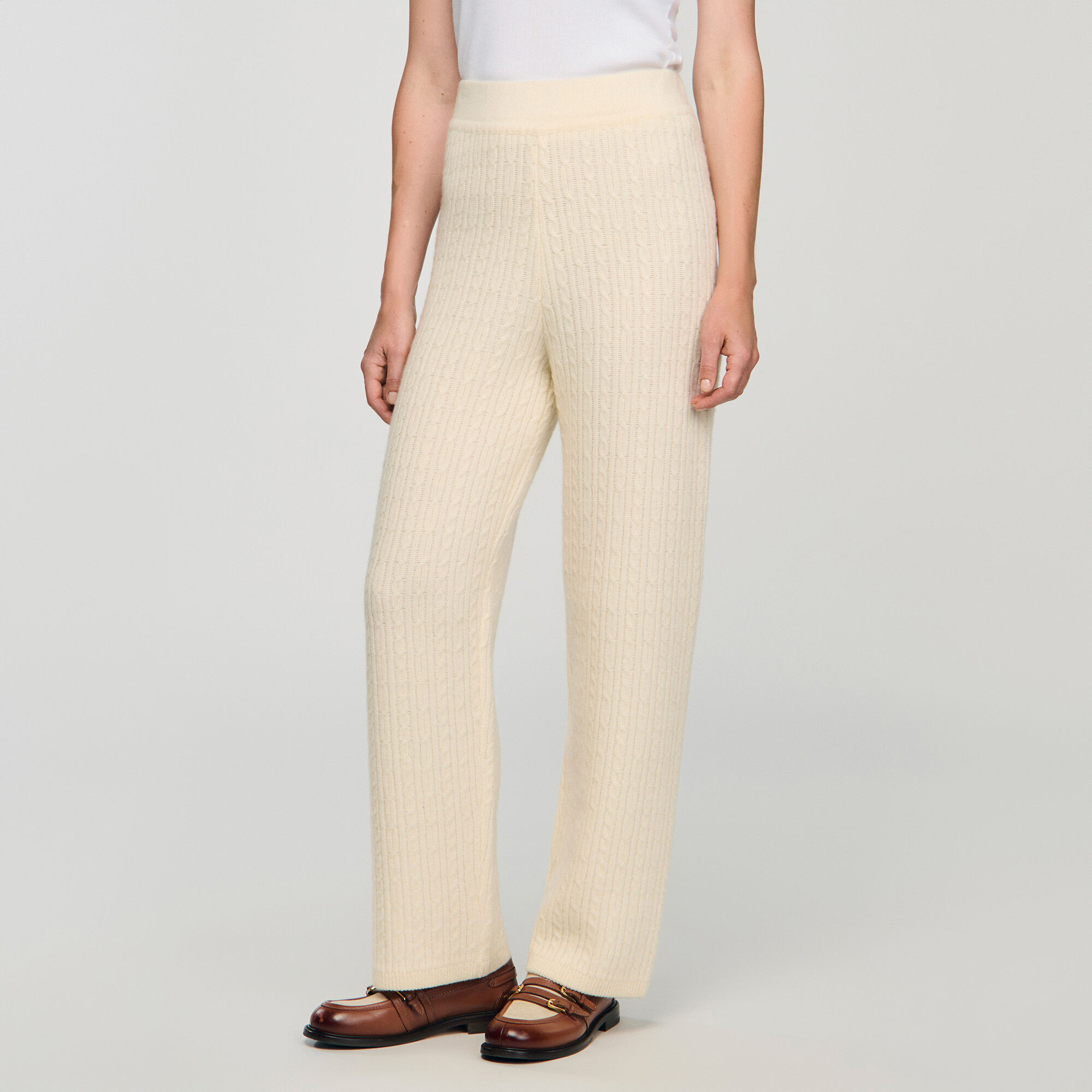 Strickhose mit gerader Beinform