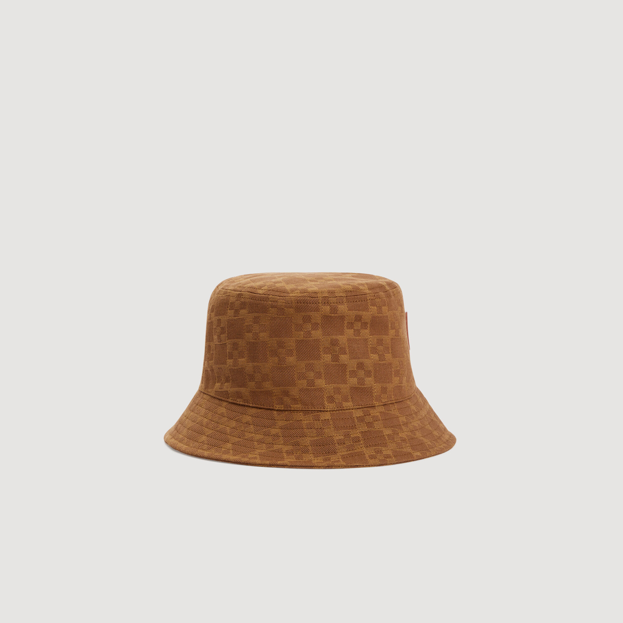 Denim-Buckethut mit Patch