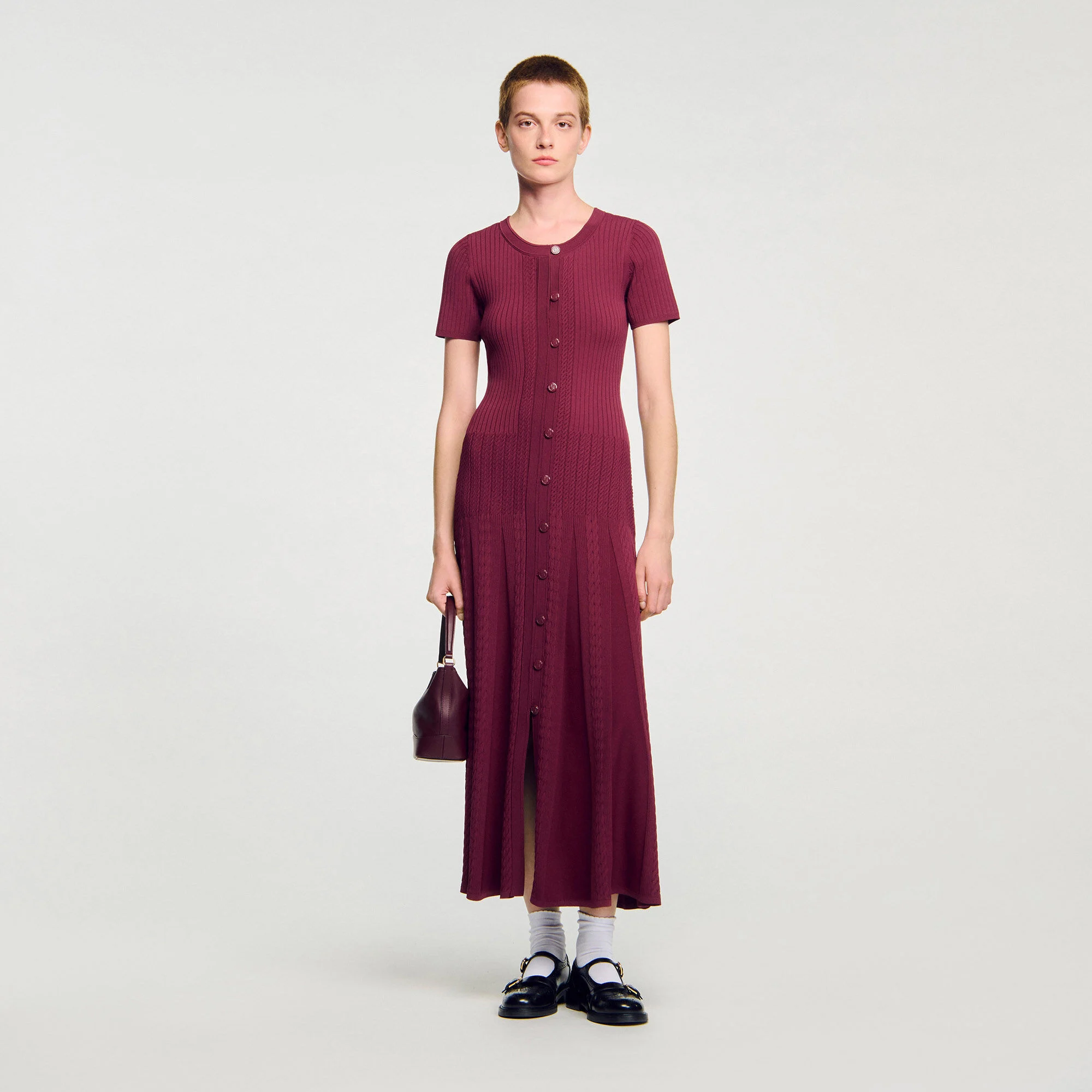 Strick-Maxikleid