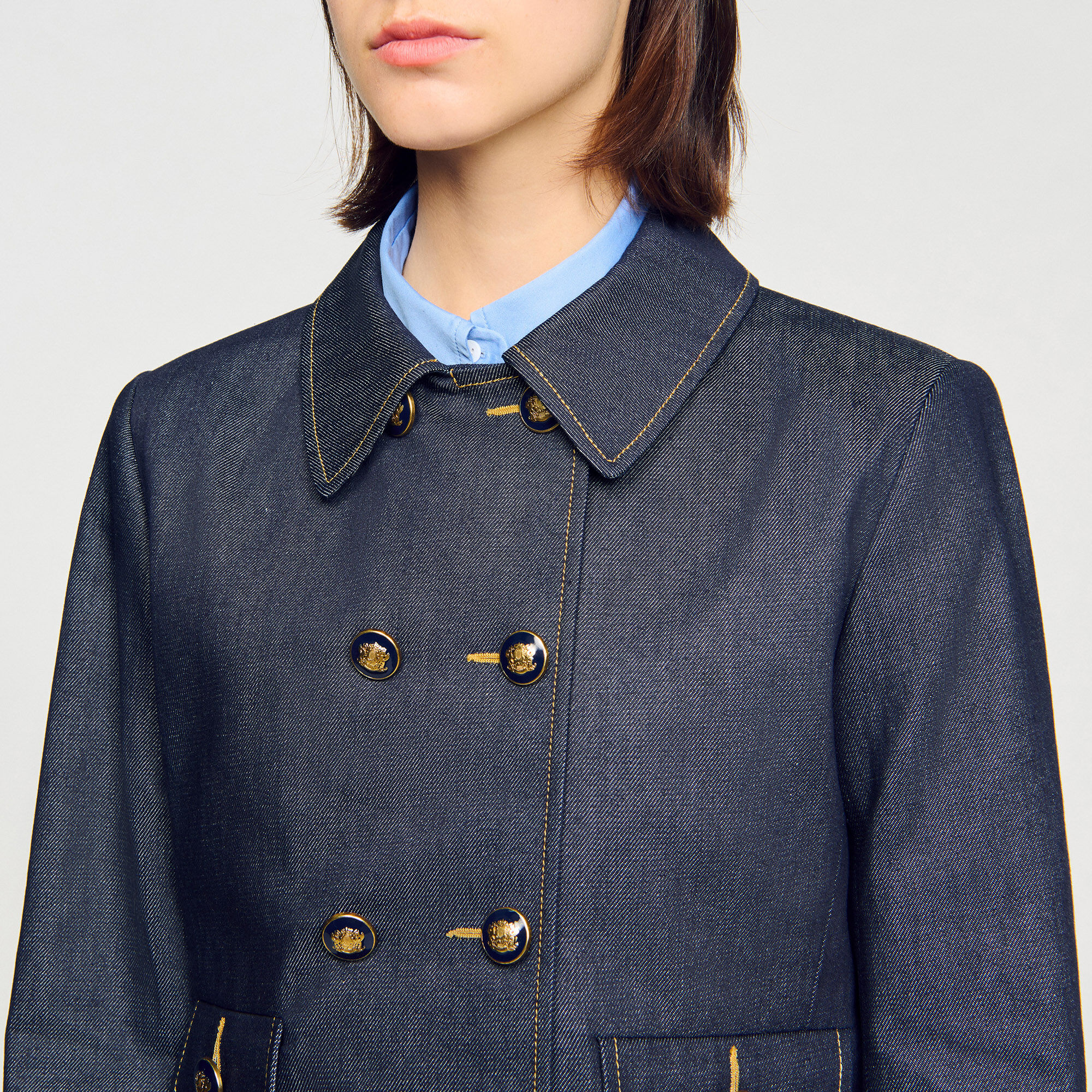 Denim-Anzugjacke