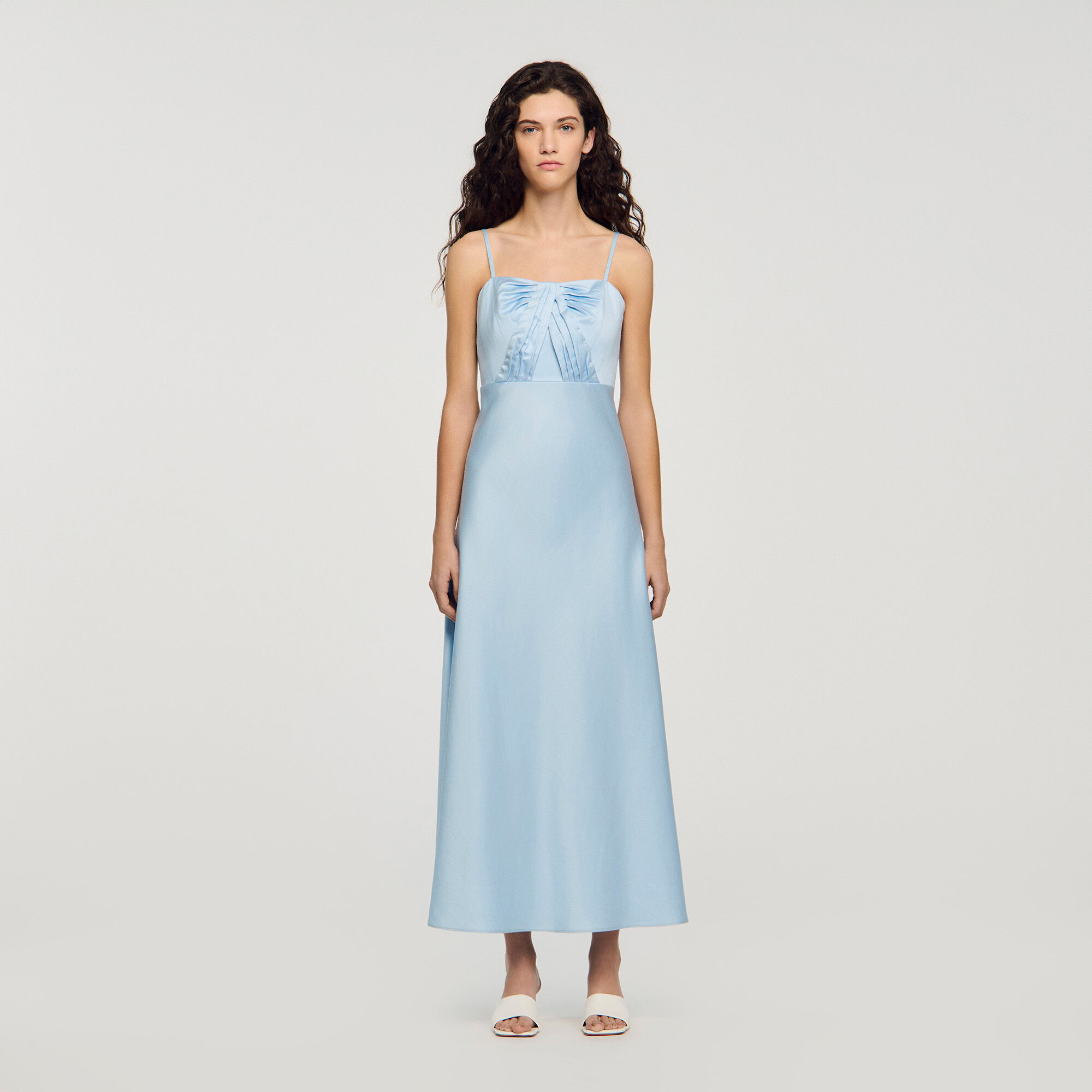 Maxikleid mit Satin-Optik