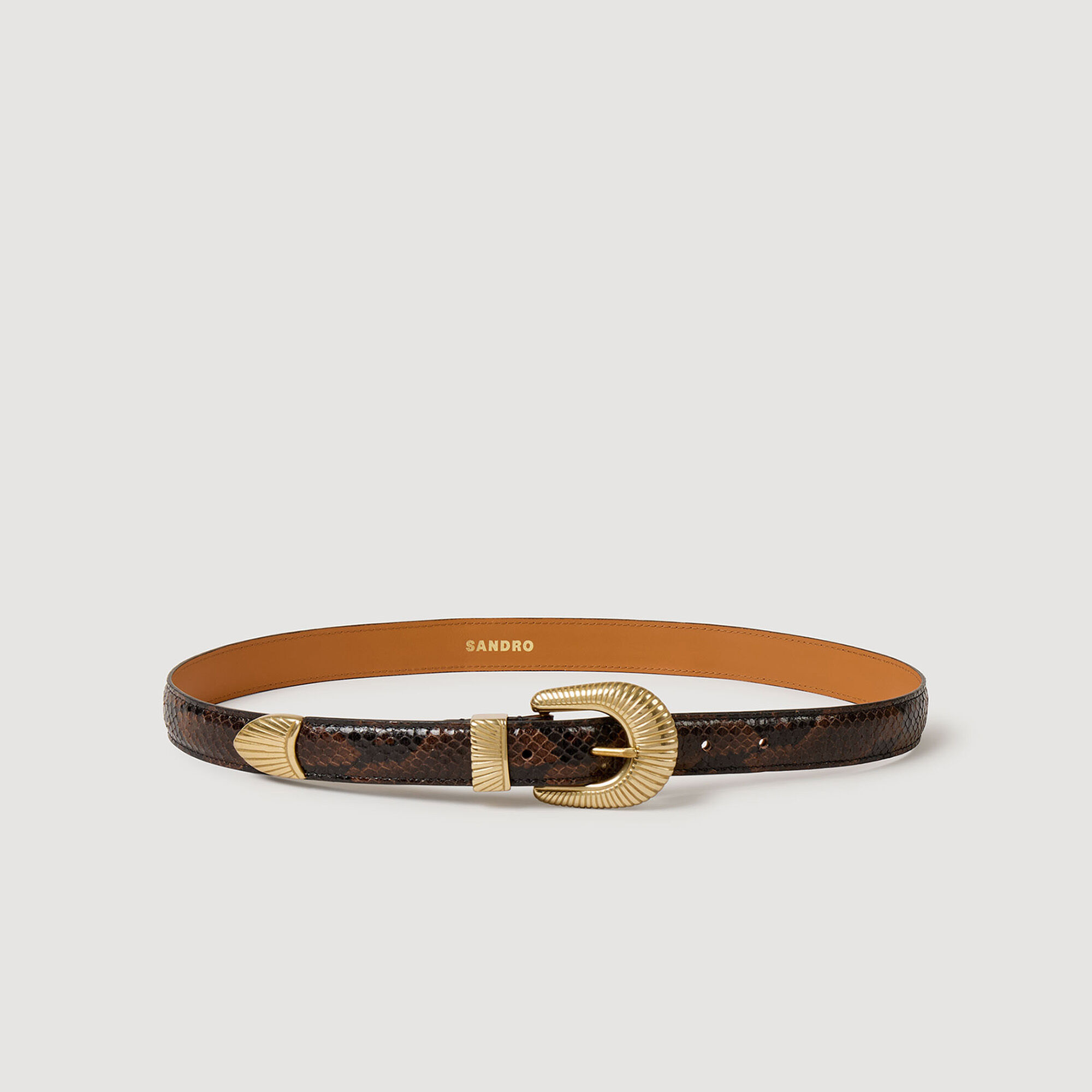 Python-Optik-Ledergürtel