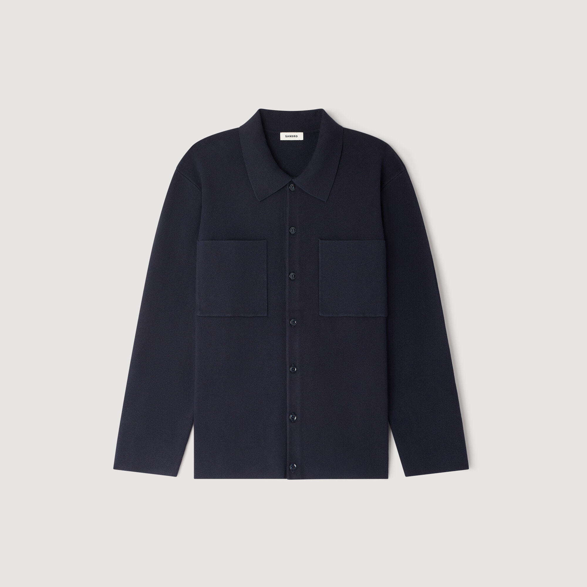 Strickhemdjacke