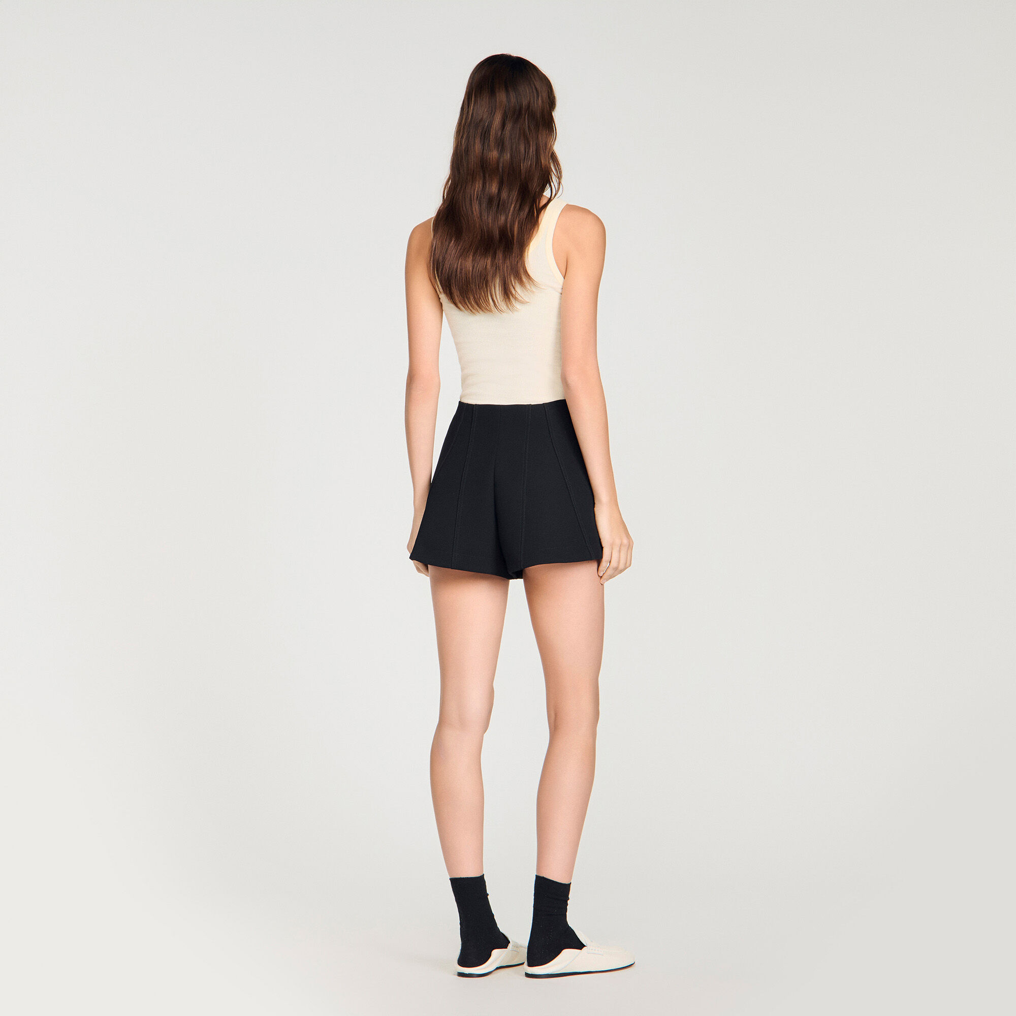 Petersilien-Stoff-Flare-Hose