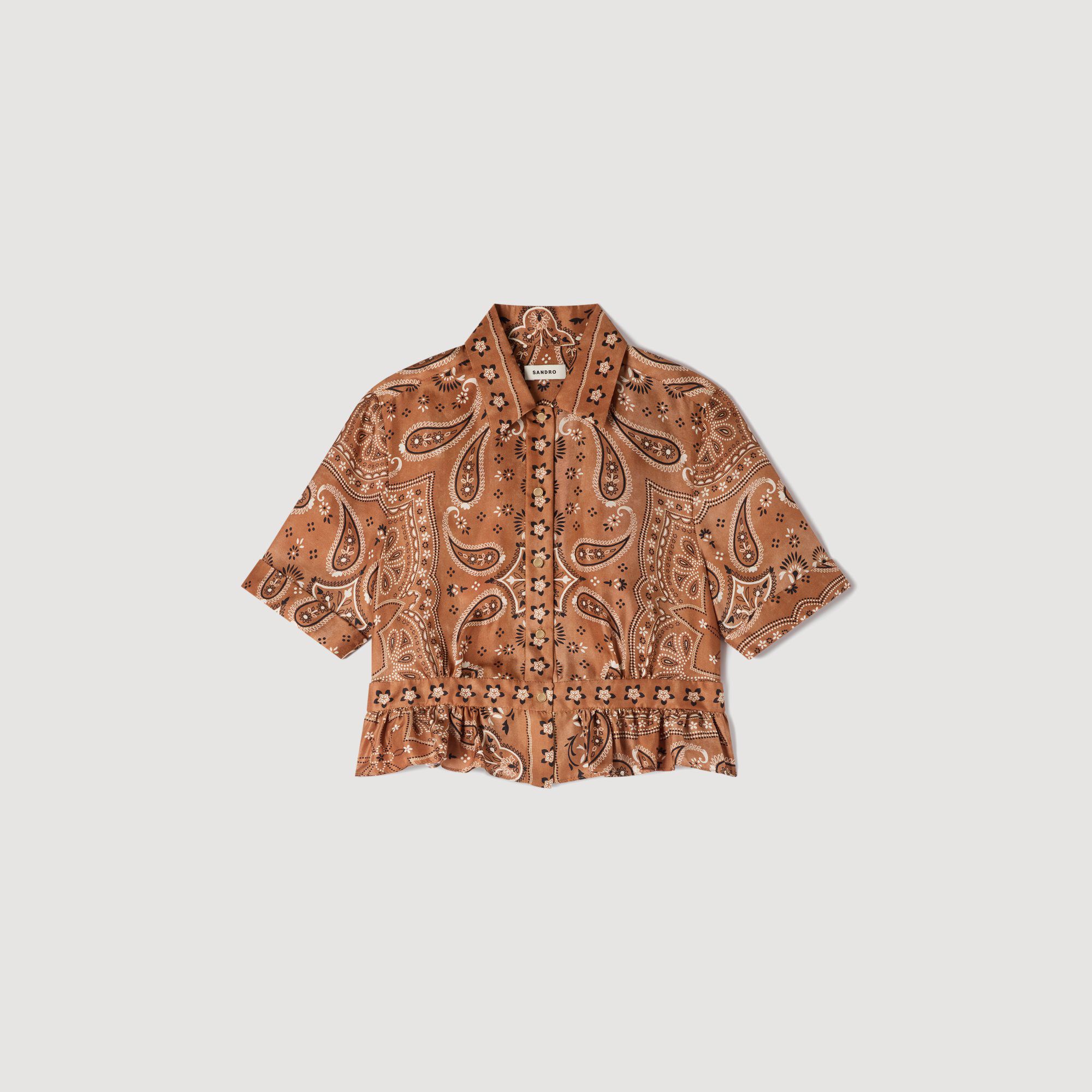 Bandana-Print-Kurzshirt