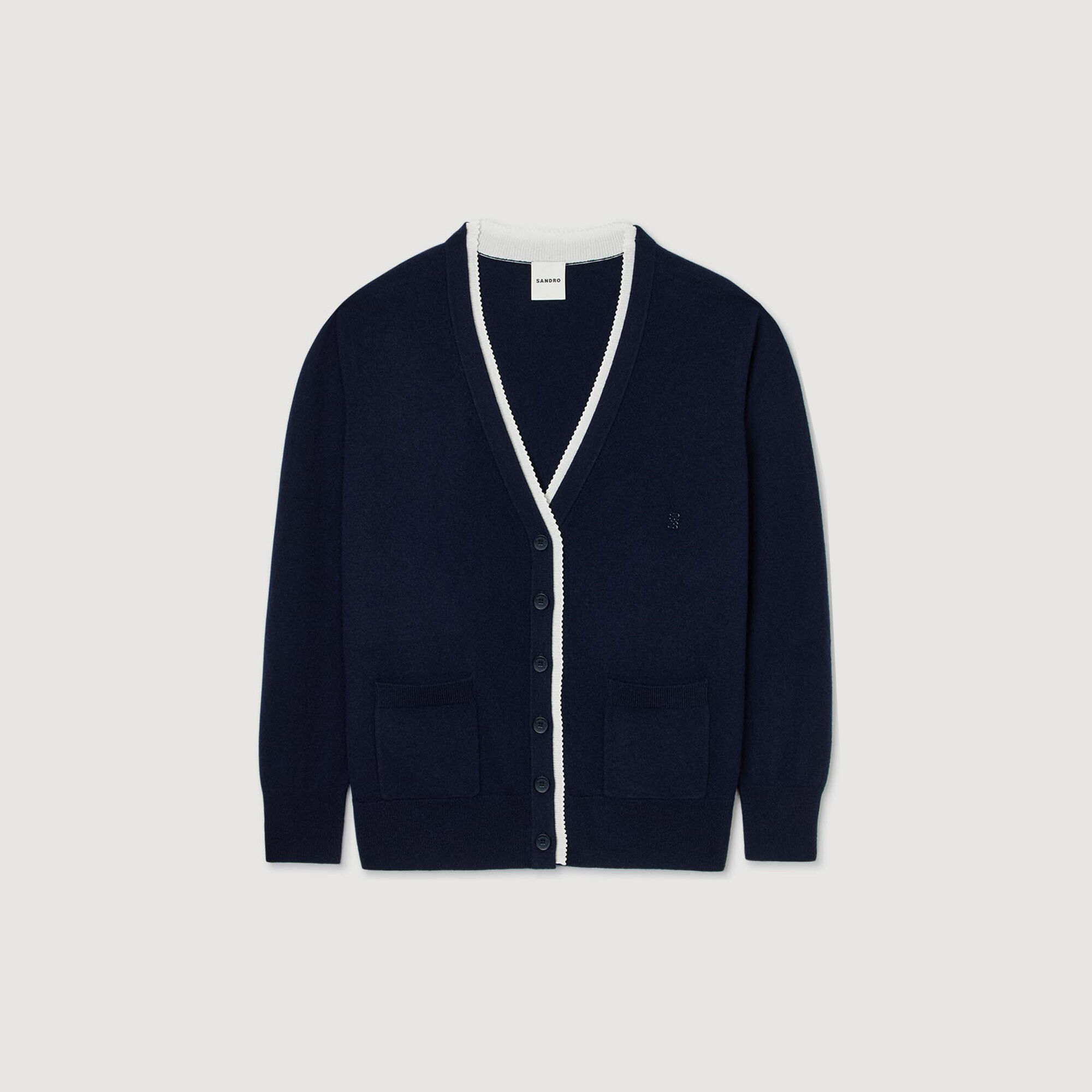 Langer Two-Tone-Pullover