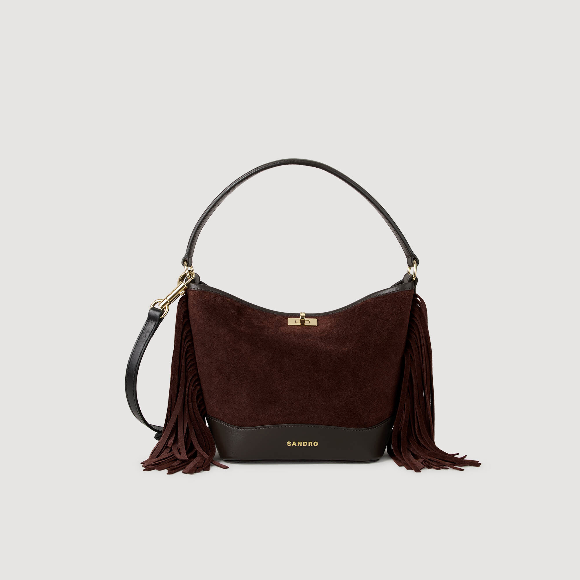 Gefranste Leder-Tasche TANGOSO