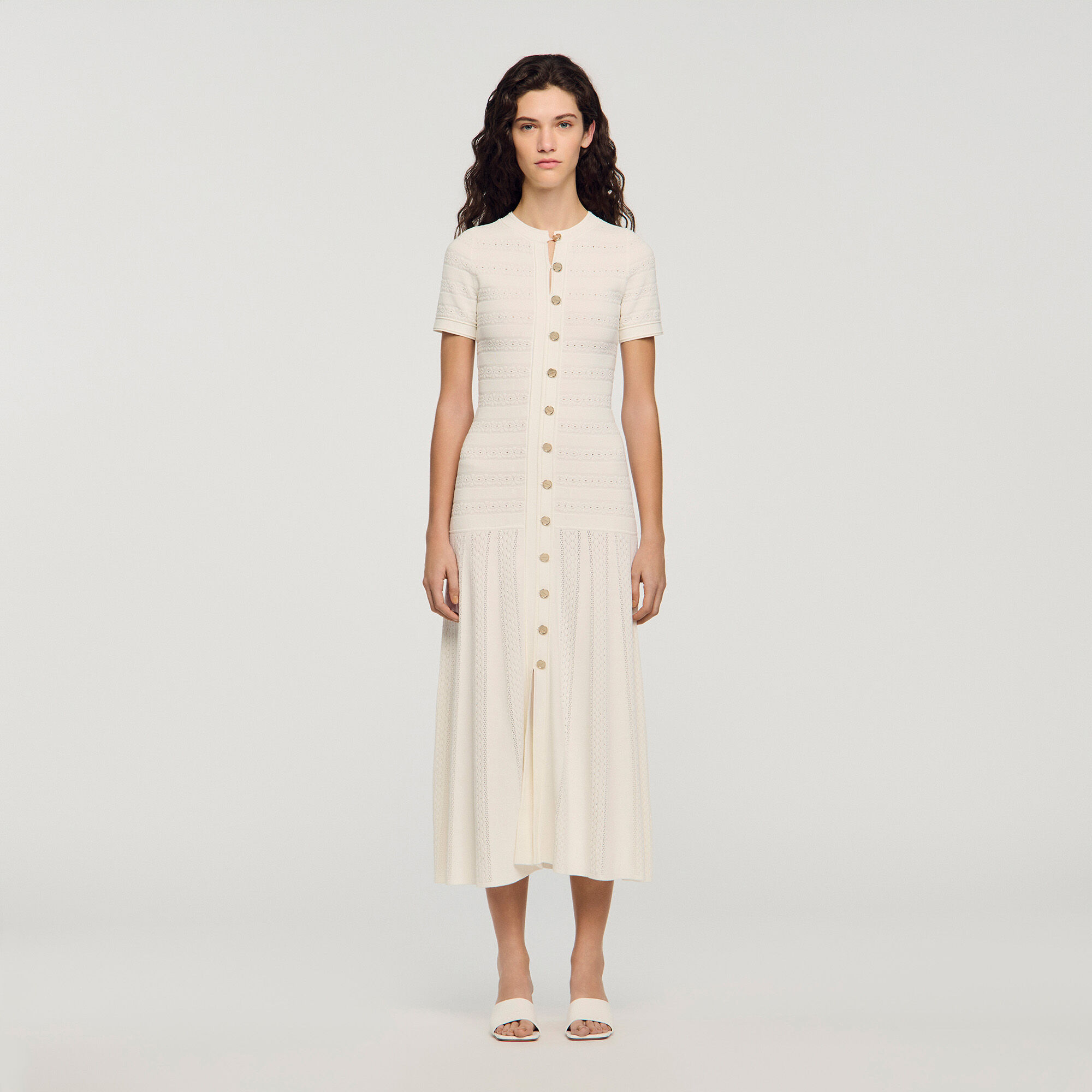 Strick-Maxikleid