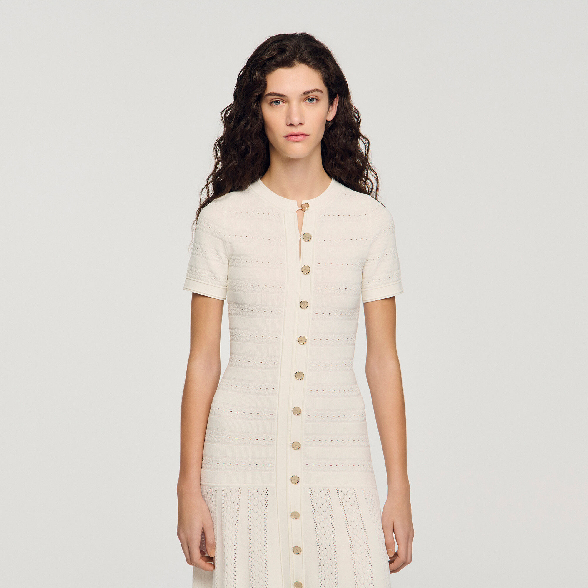 Strick-Maxikleid
