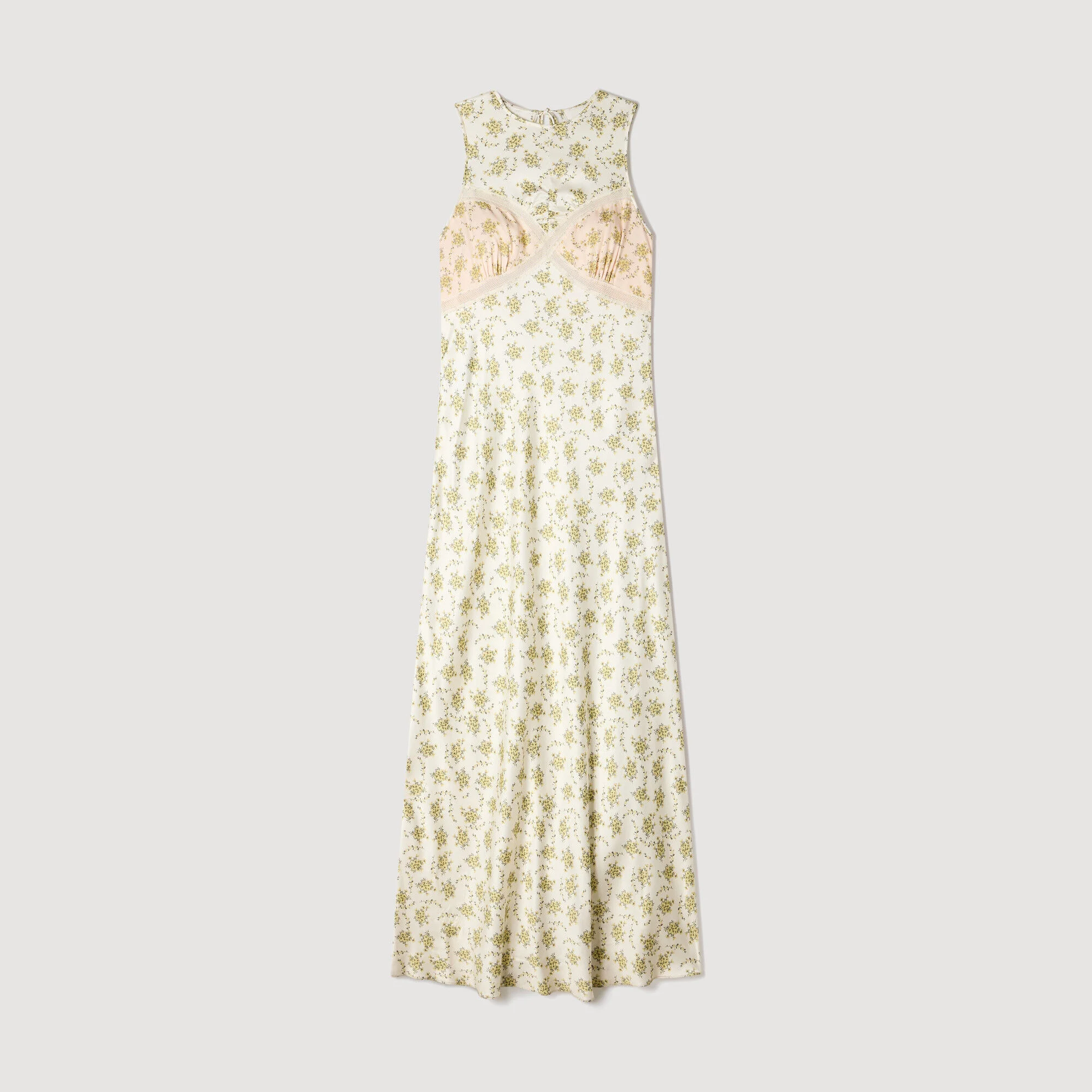 Blumenmuster Maxikleid