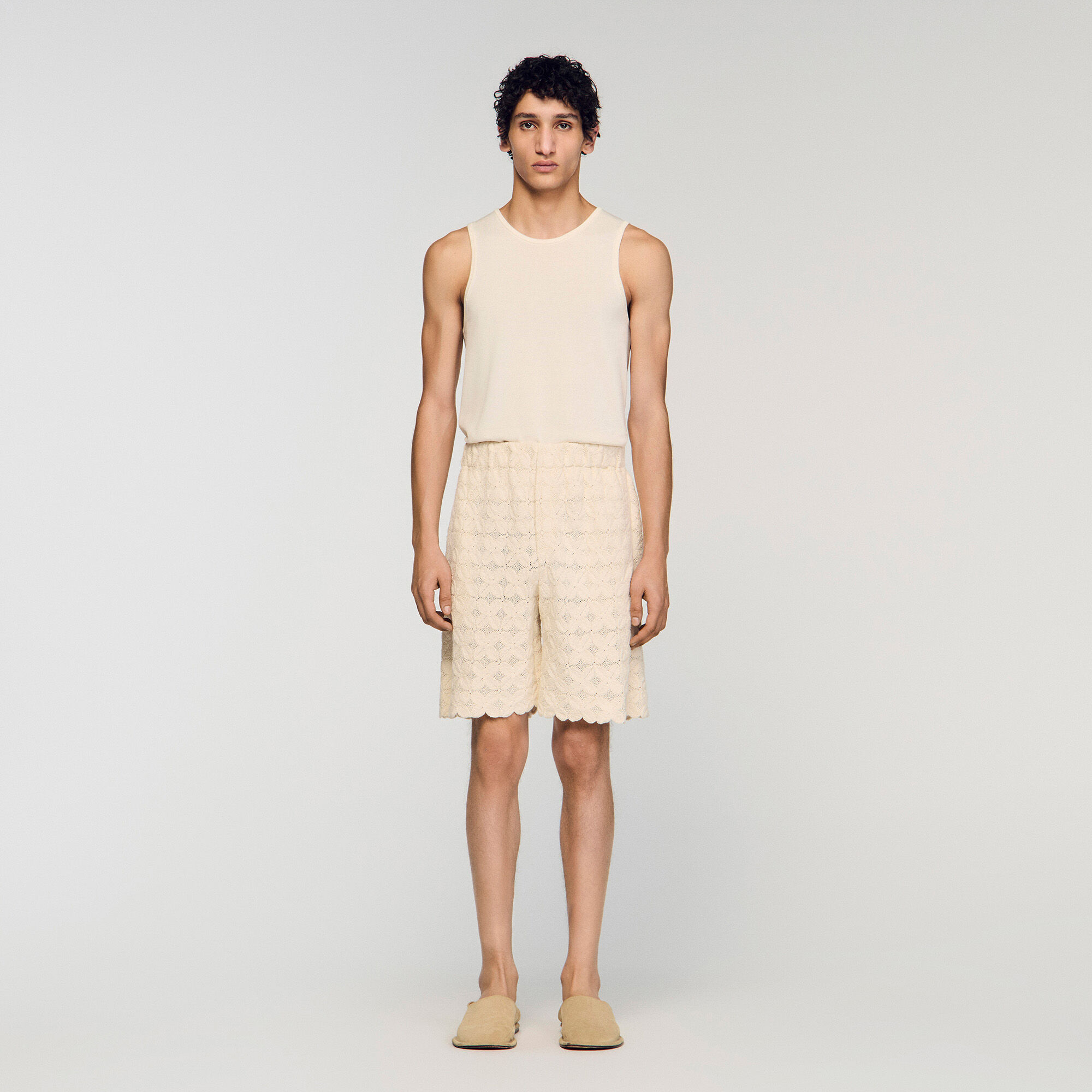 Broderie anglaise Baumworts short