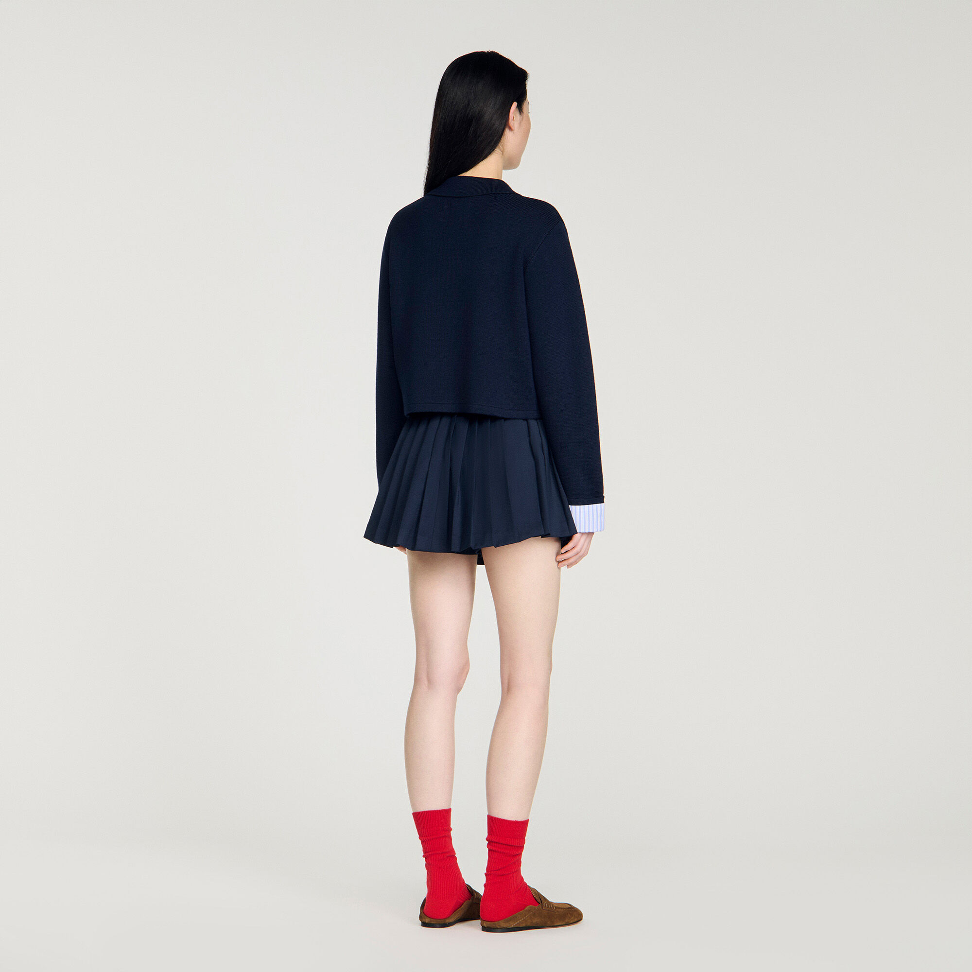 Woll-Polo-Cardigan