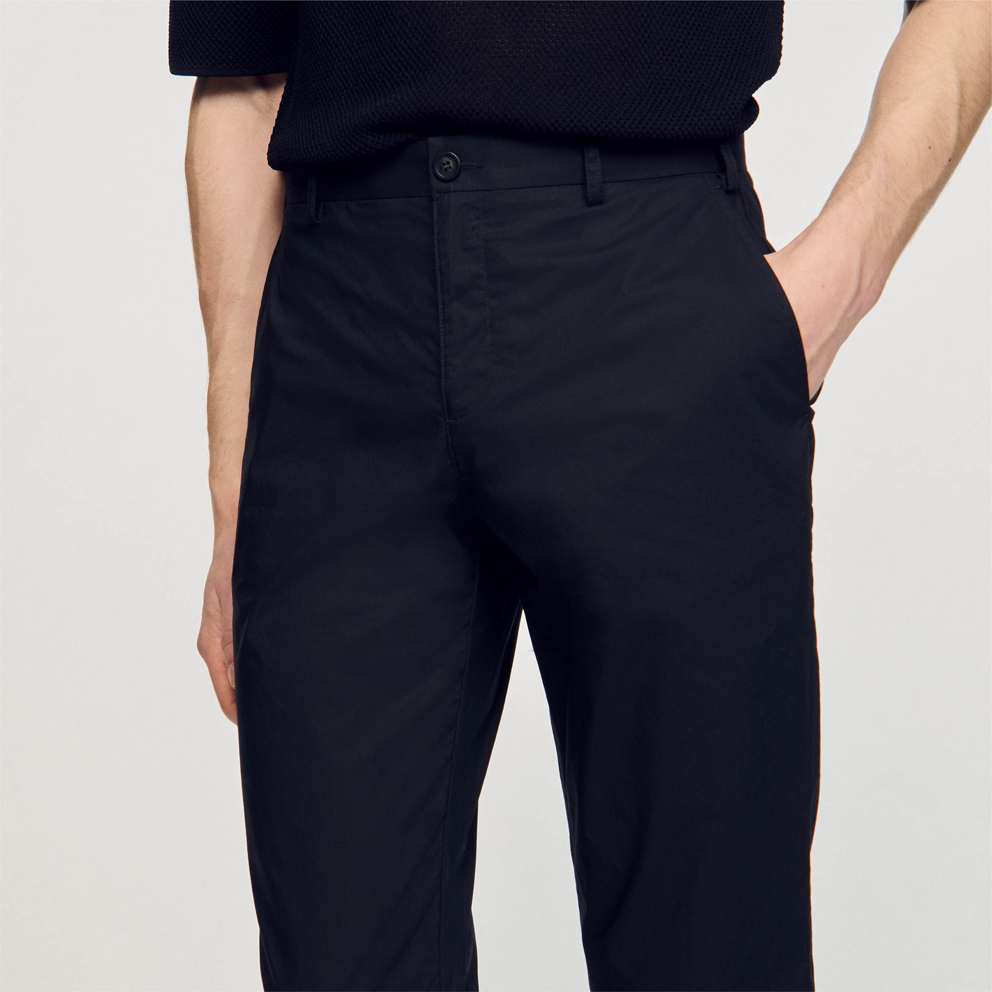 Baumwollhose mit Karottenform