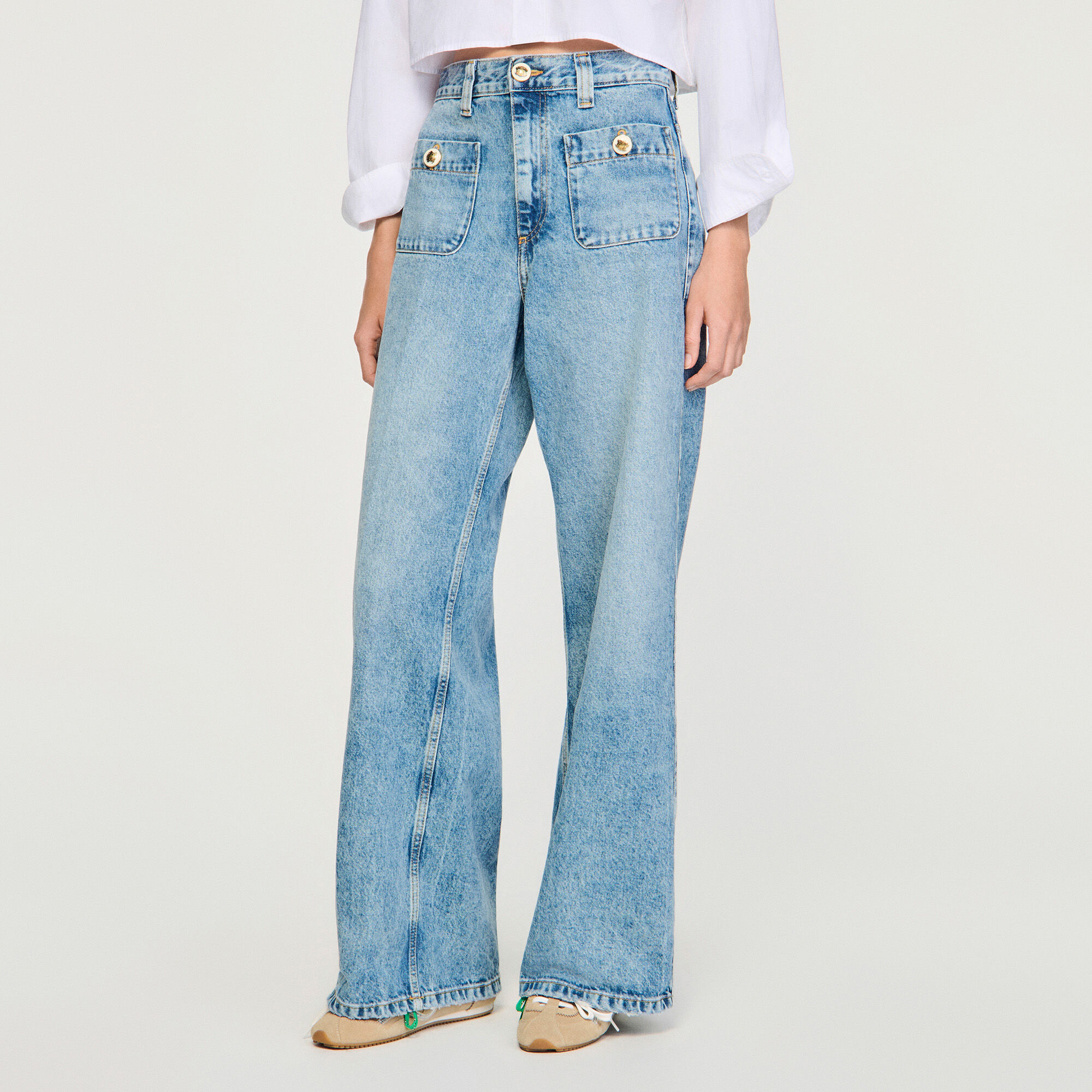 Ausgebleichte Jeans